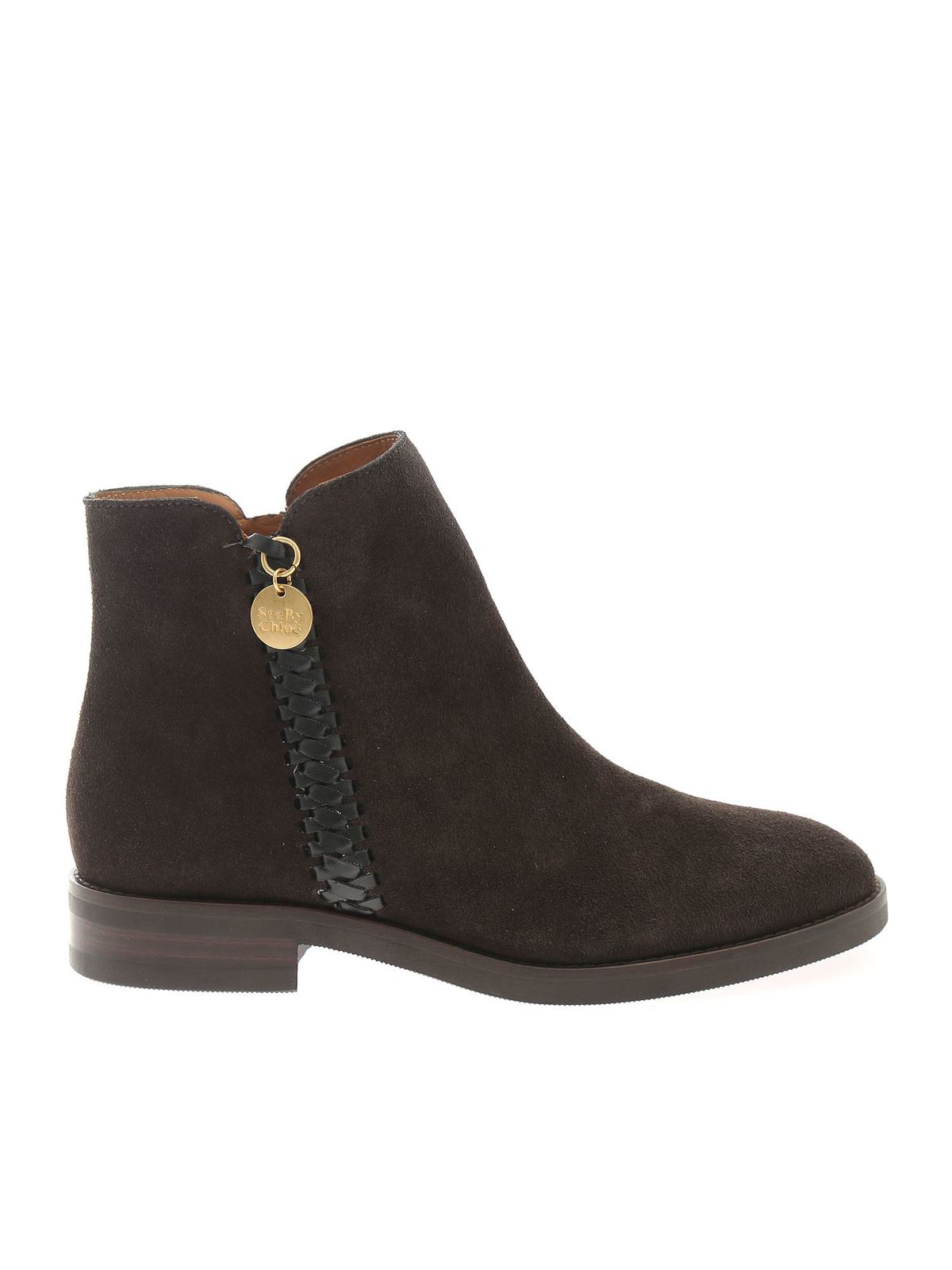 See By Chloé Louise Ankle Boots In Brown In Marrón
