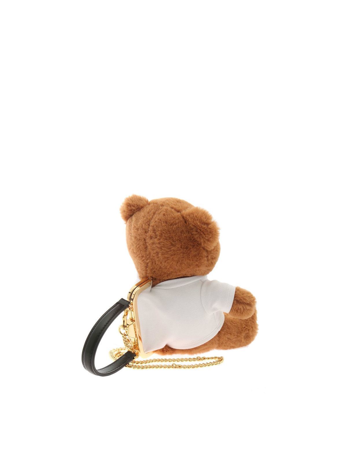Moschino Plush Teddy Bear Face Shoulder Bag