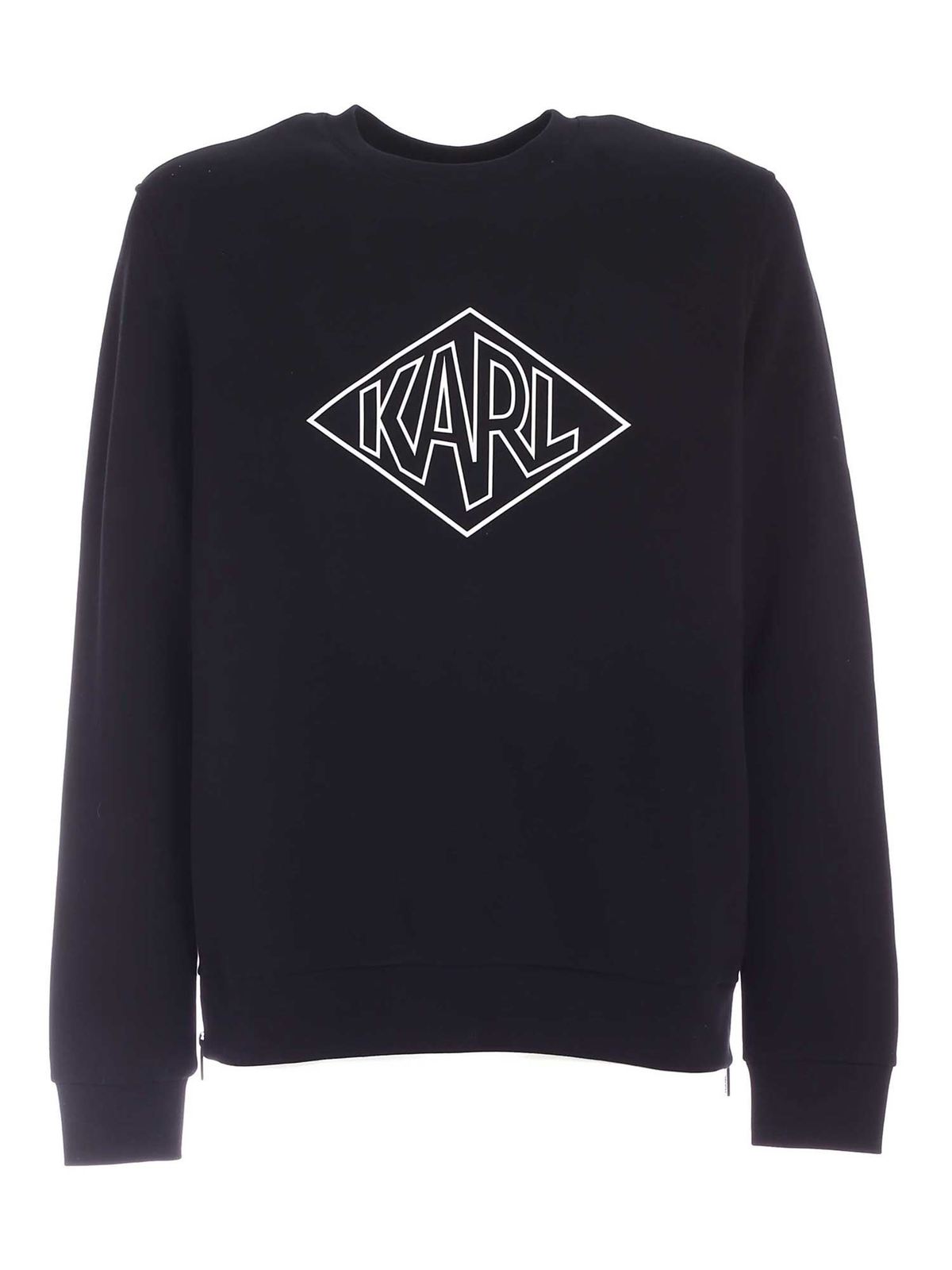 Karl Lagerfeld Logo Sweatshirt In Black