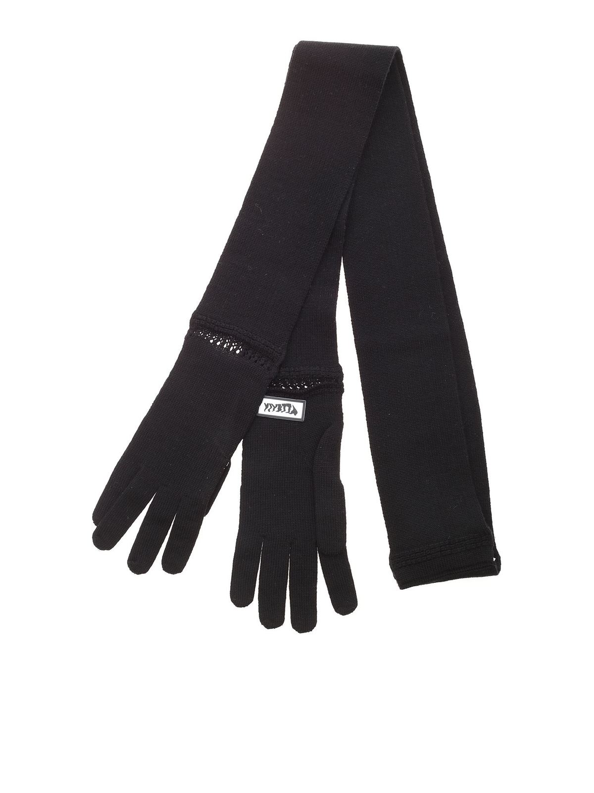 Vivetta Glove Detail Scarf In Black