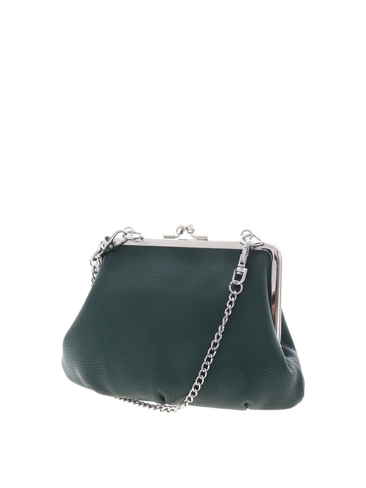 Vivienne Westwood Johanna Frame handbag in green|5202000301229M404