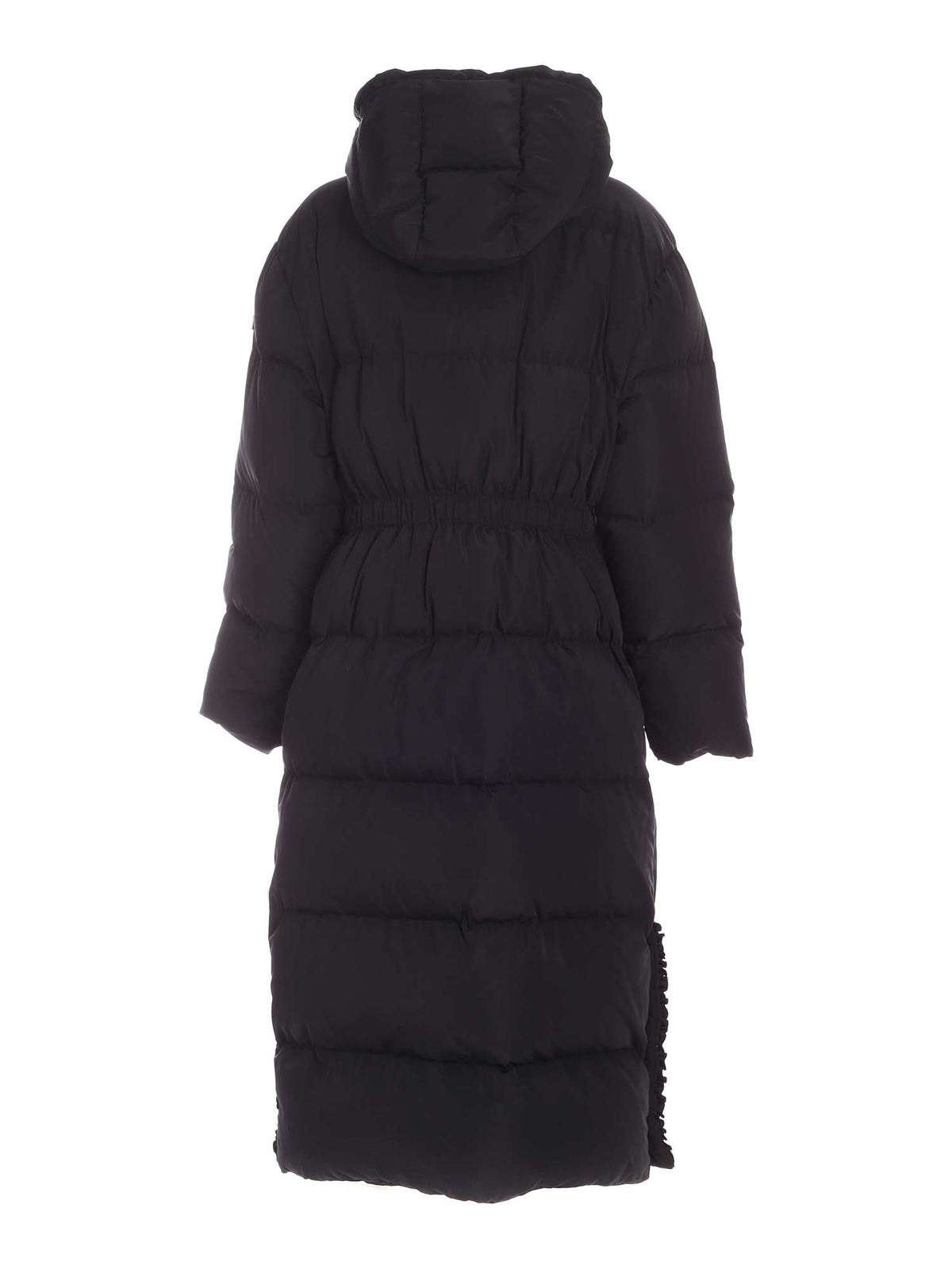 Shop Vivetta Rouches Detailed Down Jacket In Black In Negro