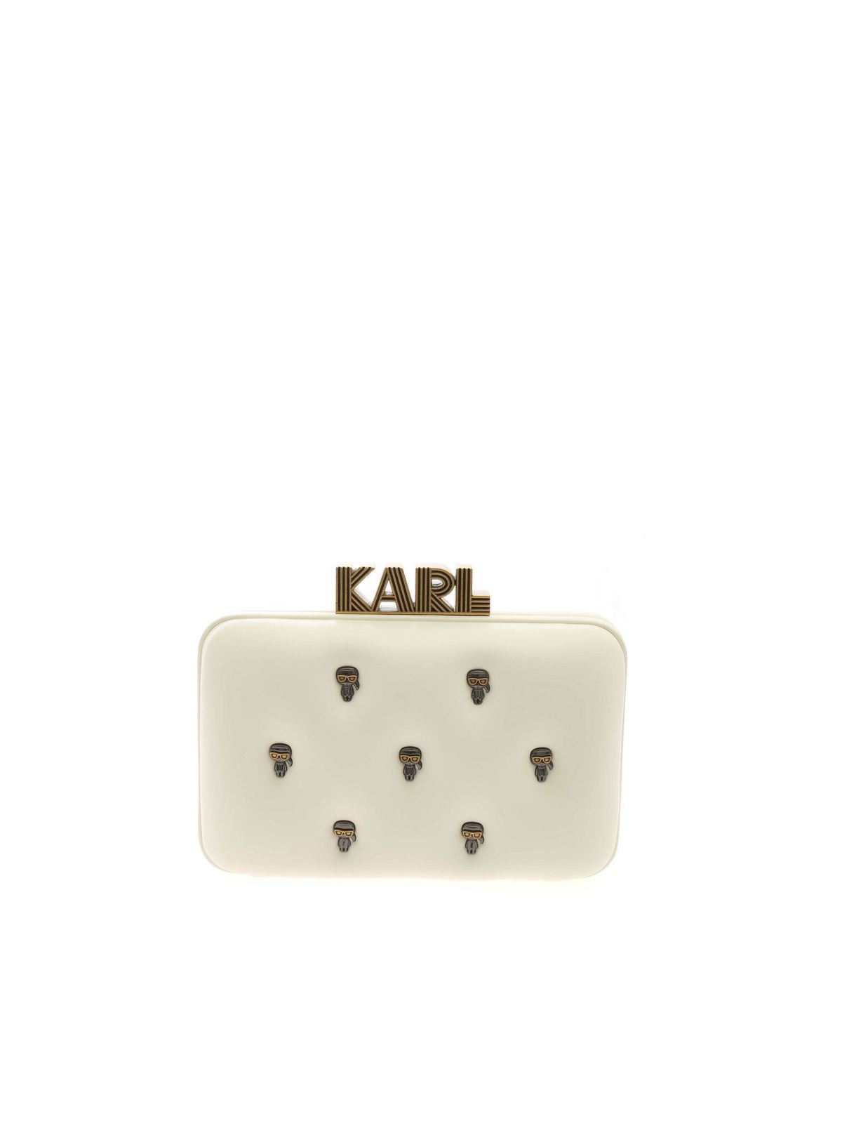 Clutches Karl Lagerfeld - K/Ikonik pins clutch bag in black - 216W3056A999