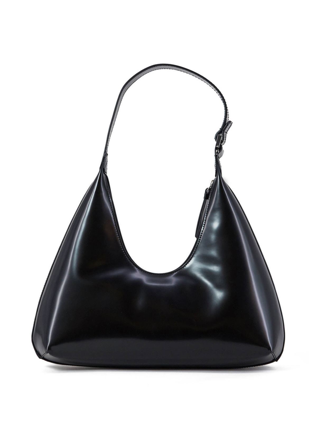 BY FAR Amber Semi-Patent Leather Shoulder Bag