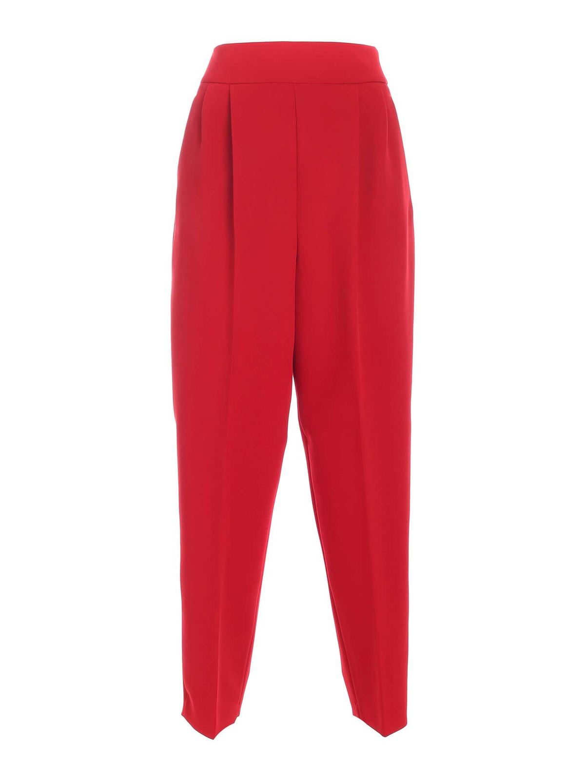 Vivetta Tucks Pants In Red In Rojo