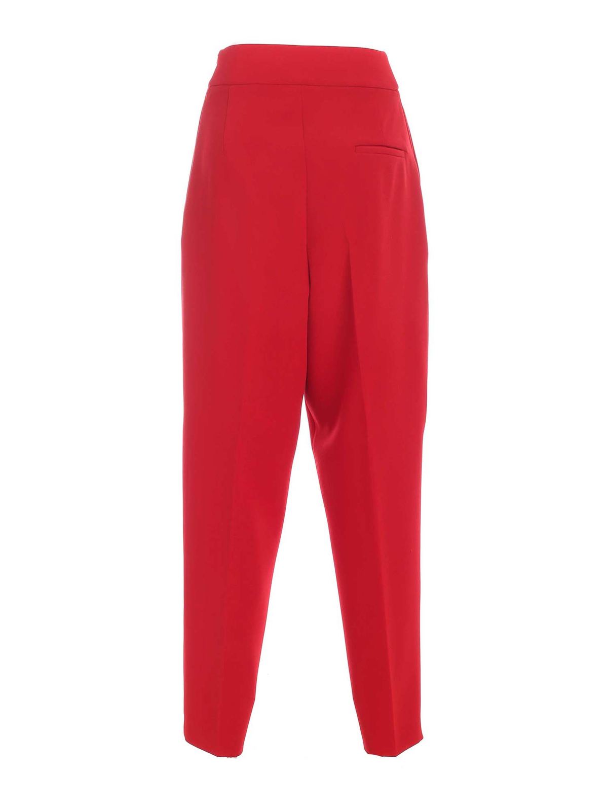 Shop Vivetta Tucks Pants In Red In Rojo