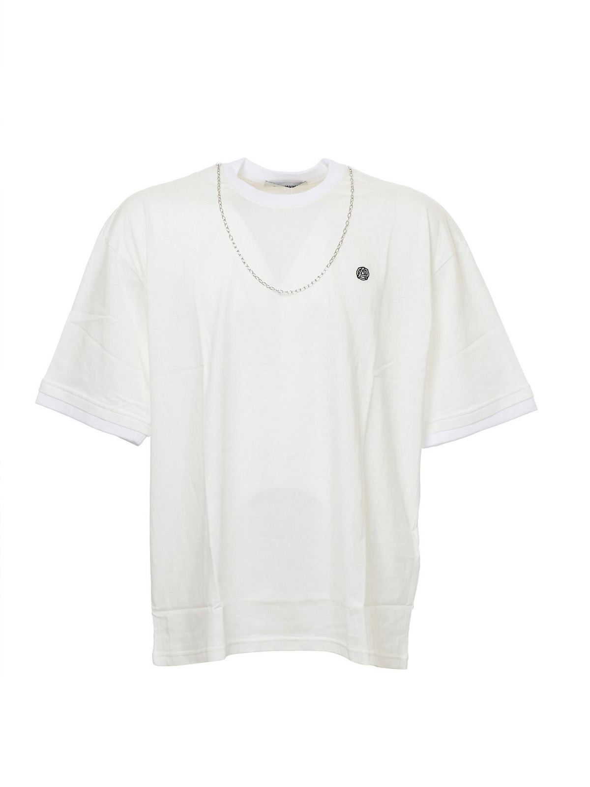 Ambush Chain Collar T-shirt In White