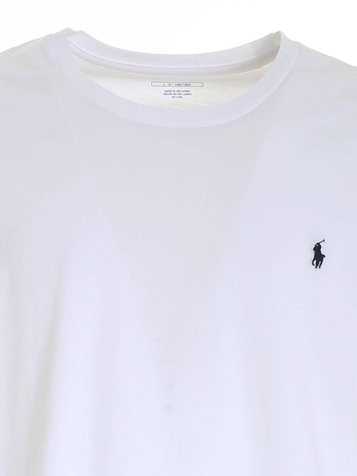 Shop Polo Ralph Lauren Pony Logo T-shirt In White
