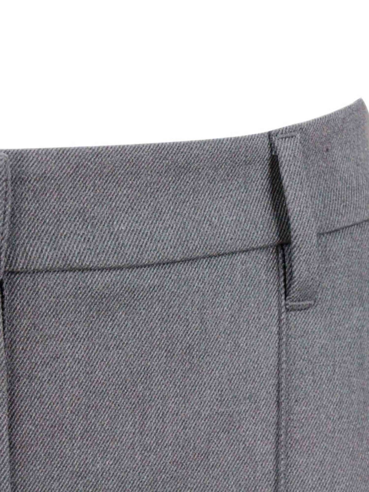 Shop Brunello Cucinelli Straight Pants In Dark Grey