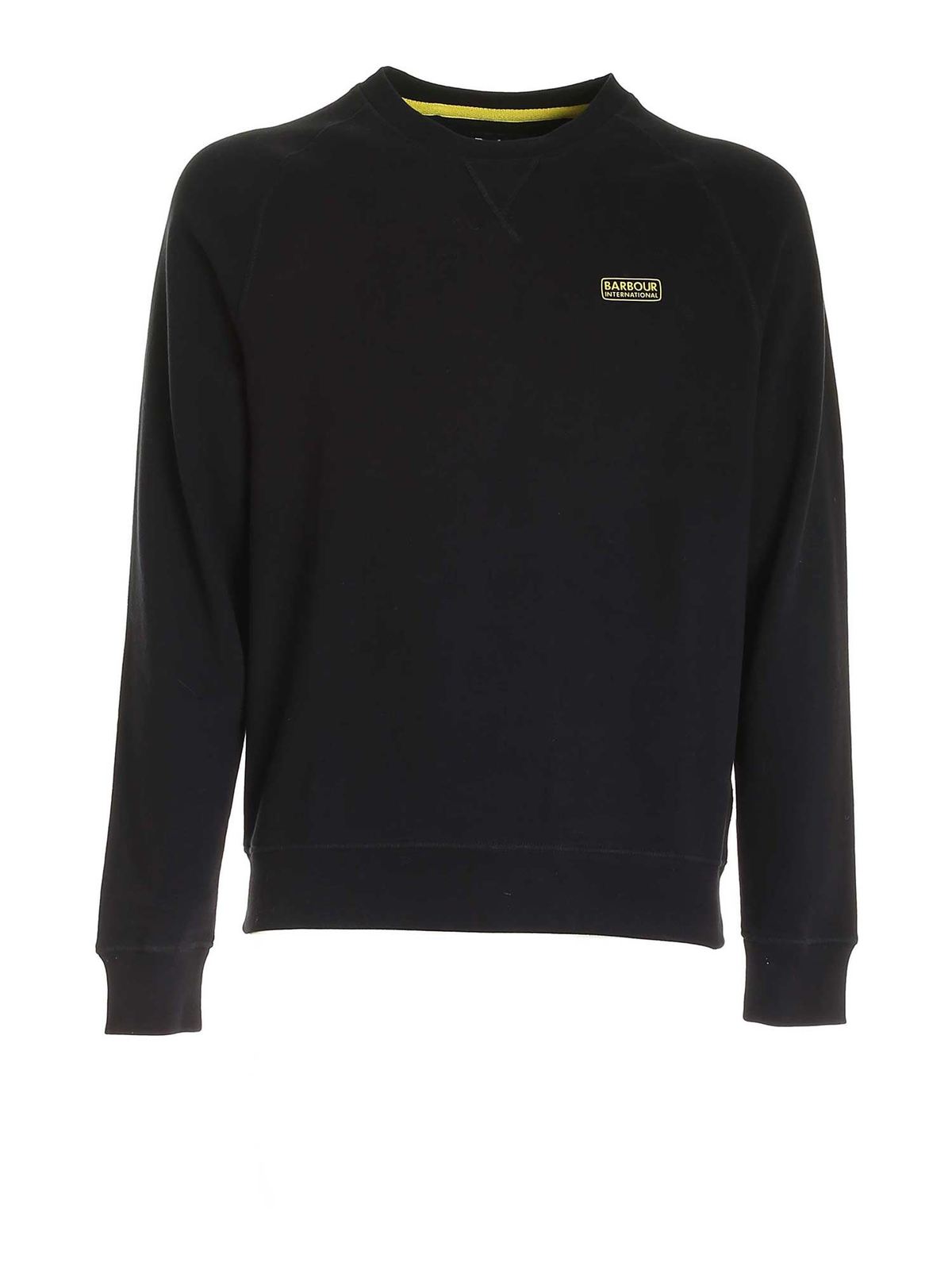 Shop Barbour Essential Sweatshirt In Black