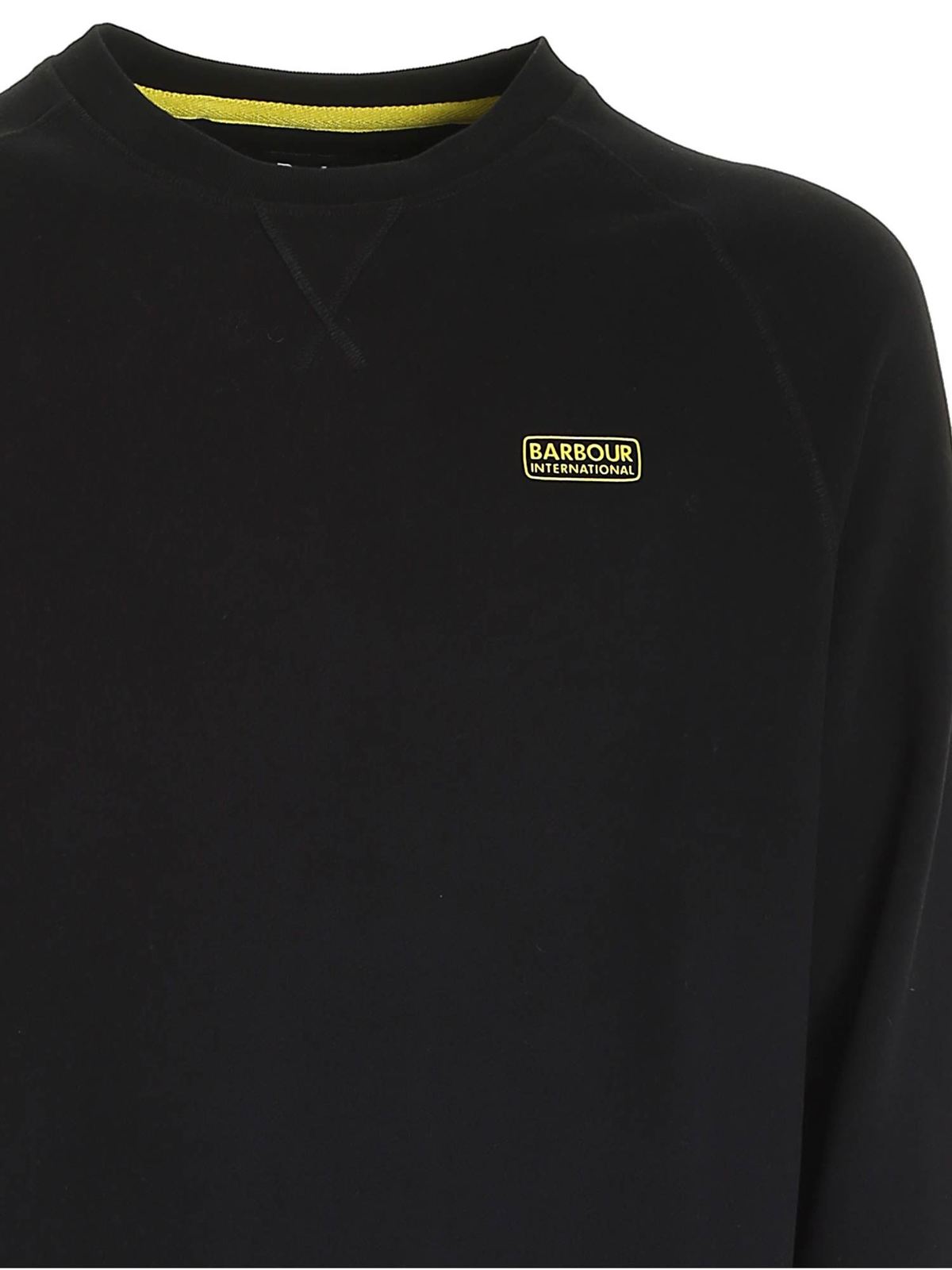 Shop Barbour Essential Sweatshirt In Black