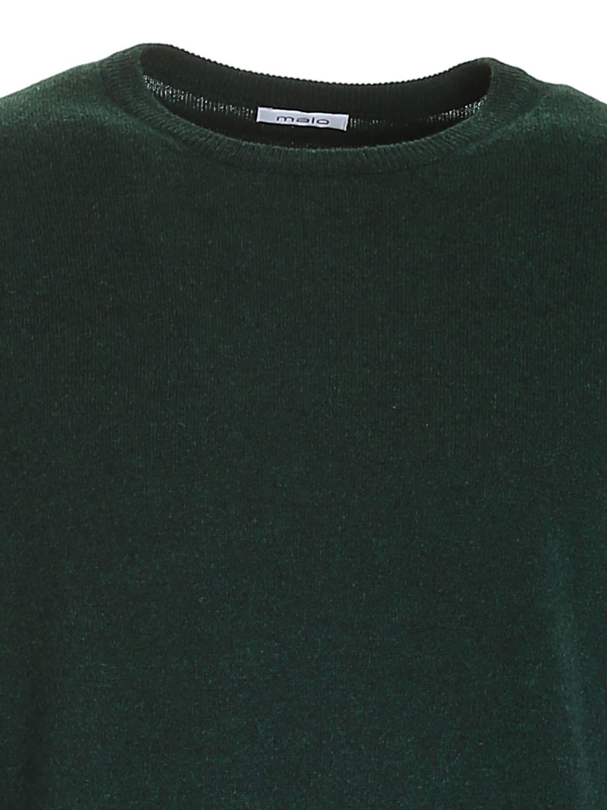 Shop Malo Cashmere Sweater In Wool In Green