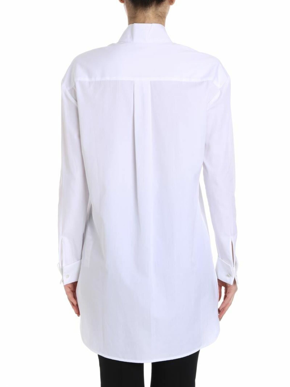 Shop Karl Lagerfeld Oversize Shirt In Blanco