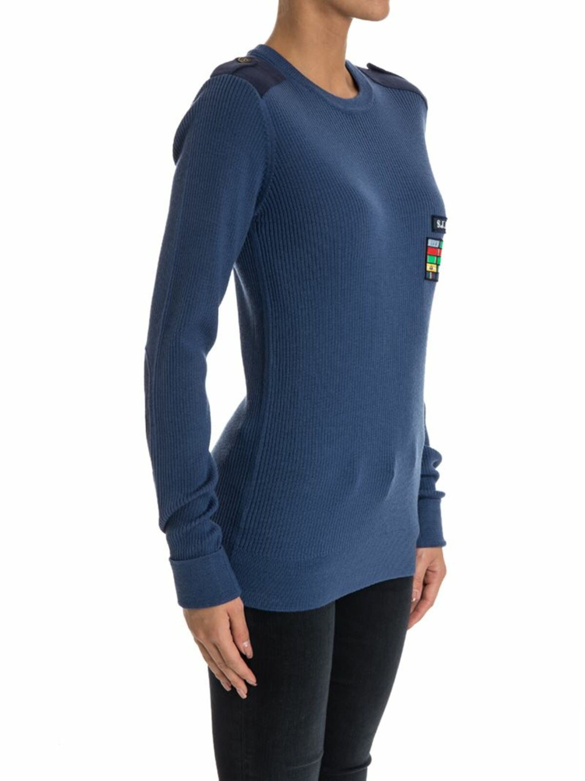 Shop Stella Jean Wool Sweater In Azul