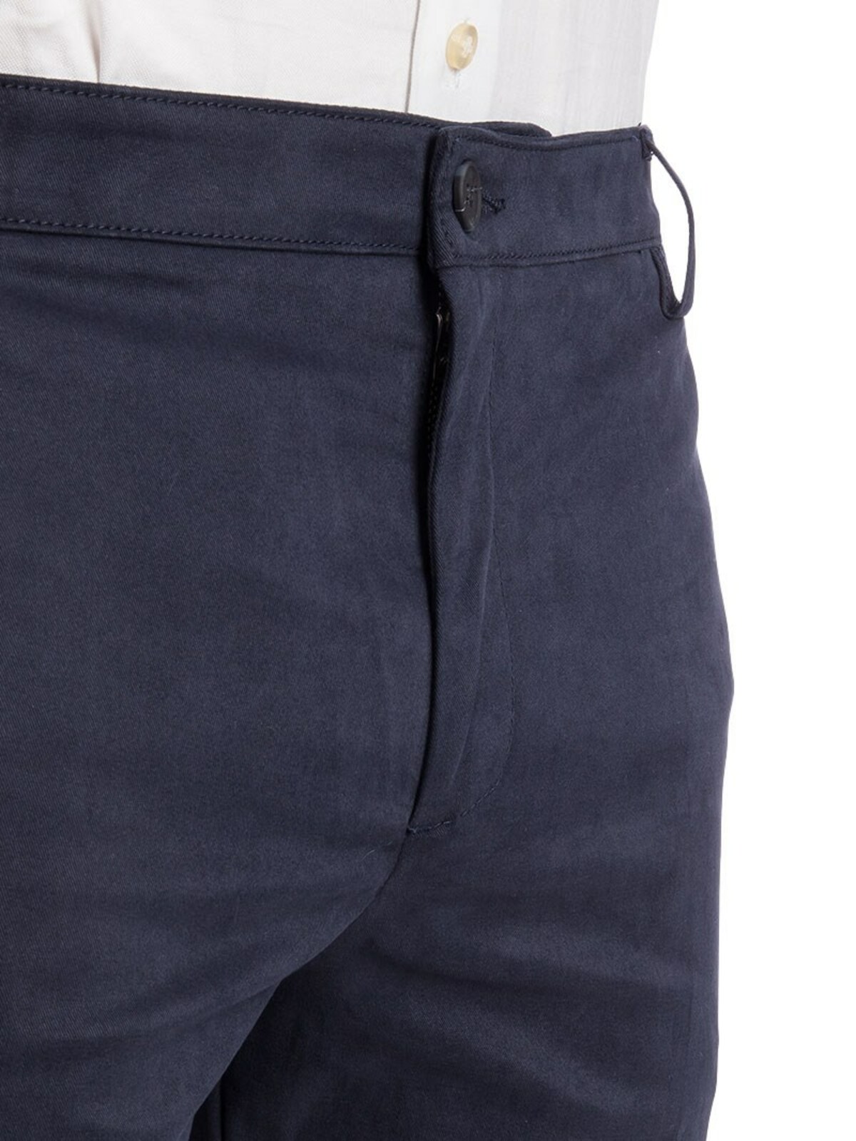 Shop Kenzo Chino Trousers In Blue