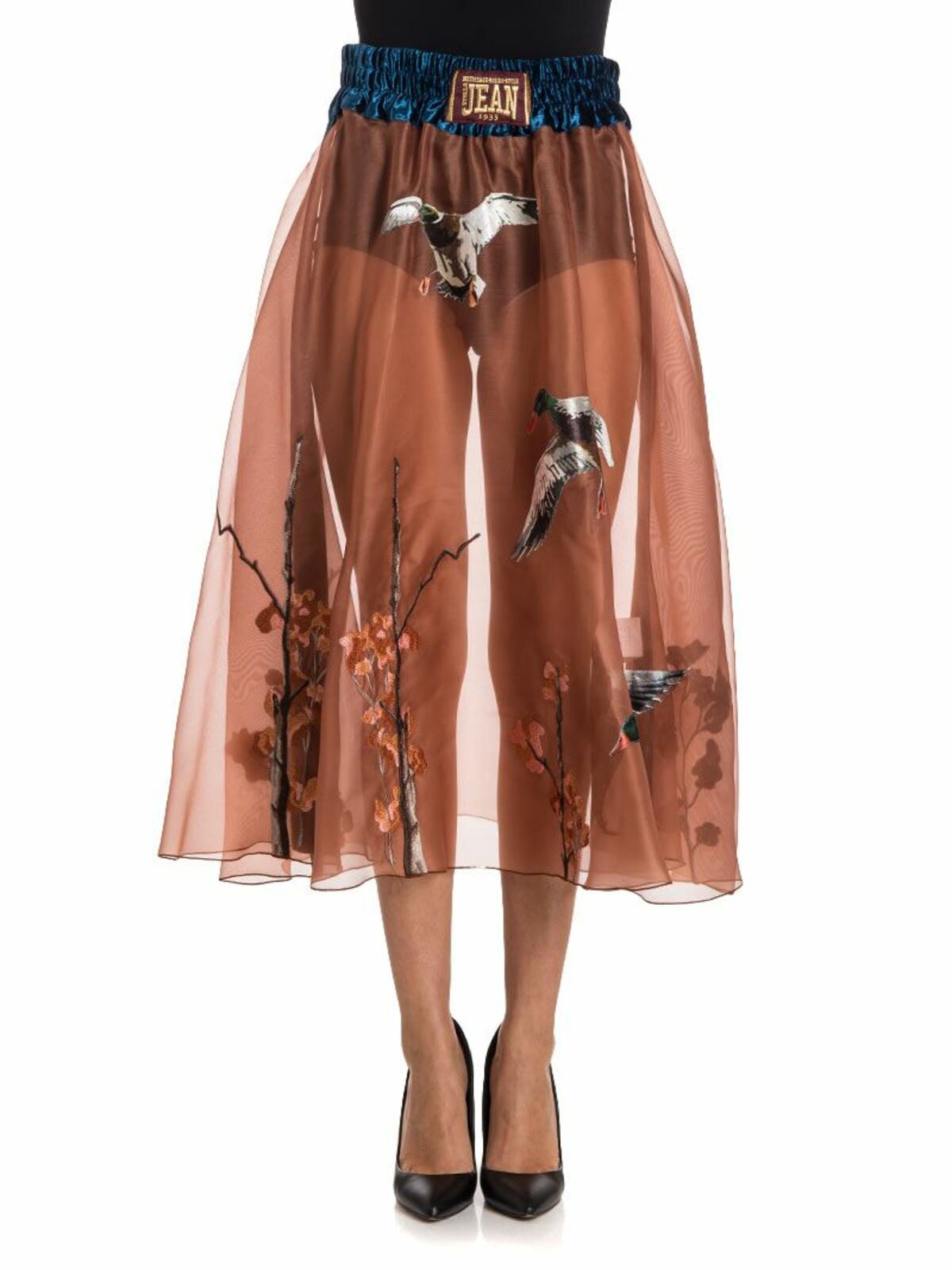 Stella Jean Silk Skirt In Rosado