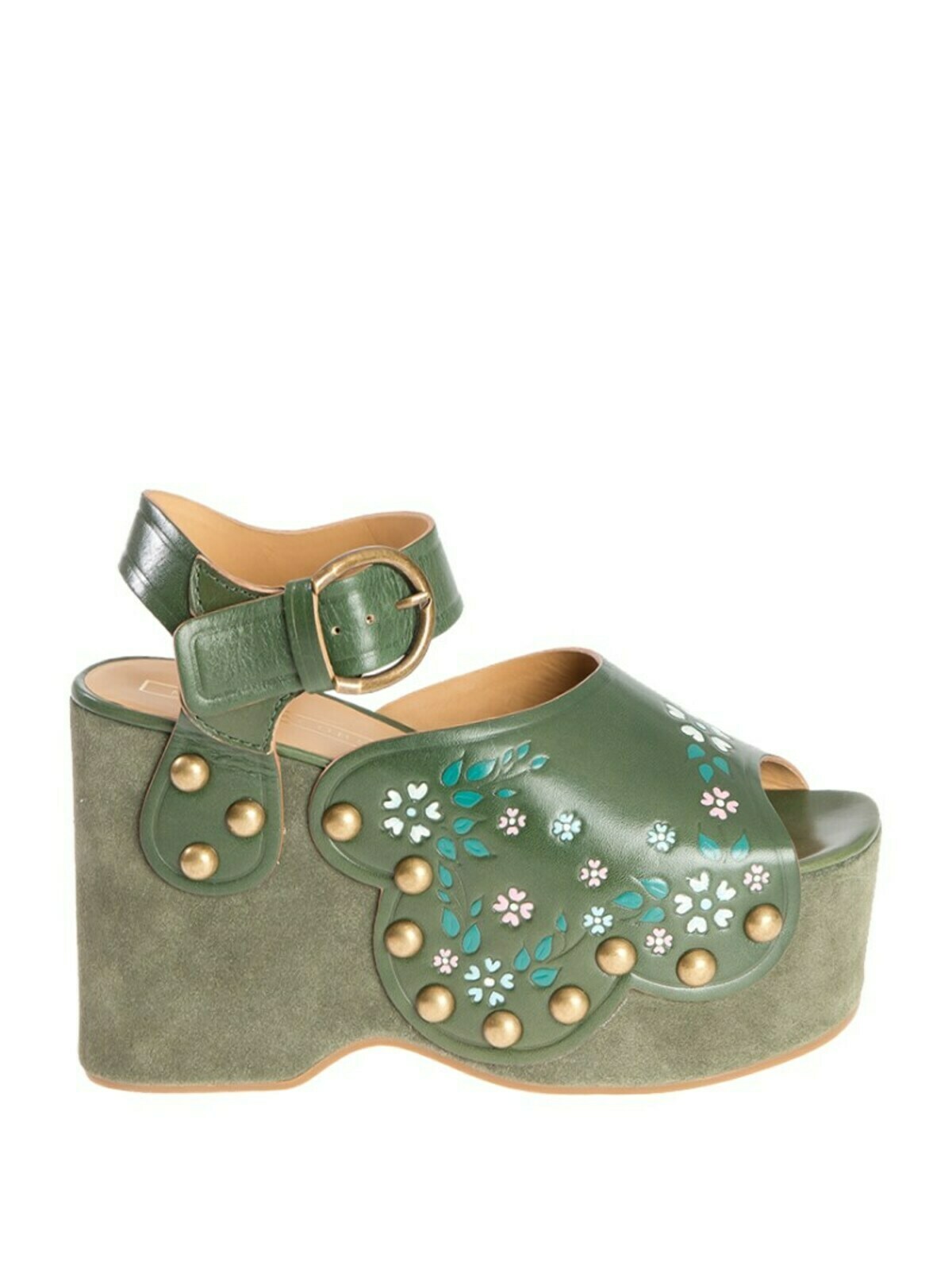 Marc Jacobs Leather Sandals In Green