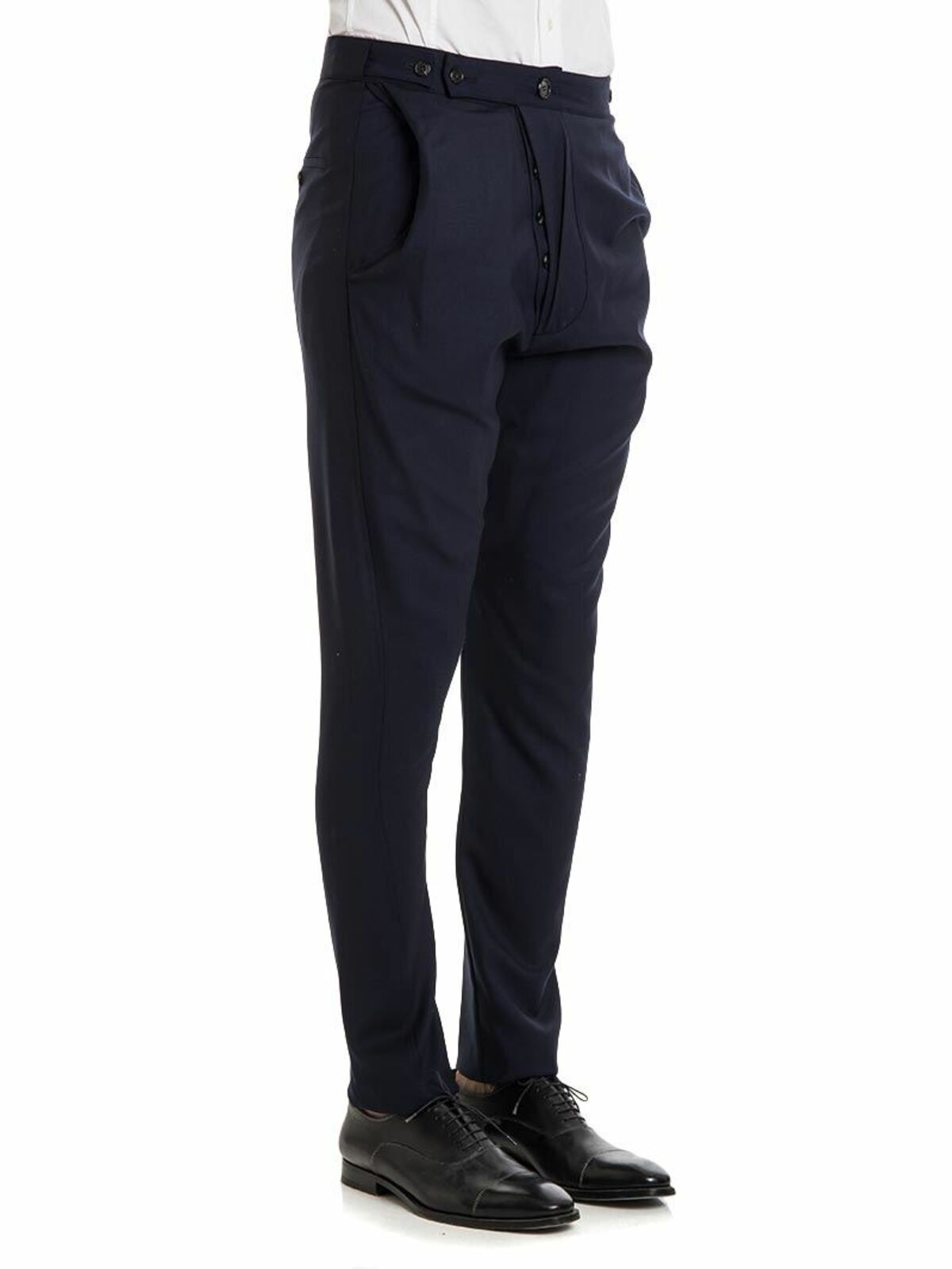 Shop Vivienne Westwood Wool Trousers In Azul
