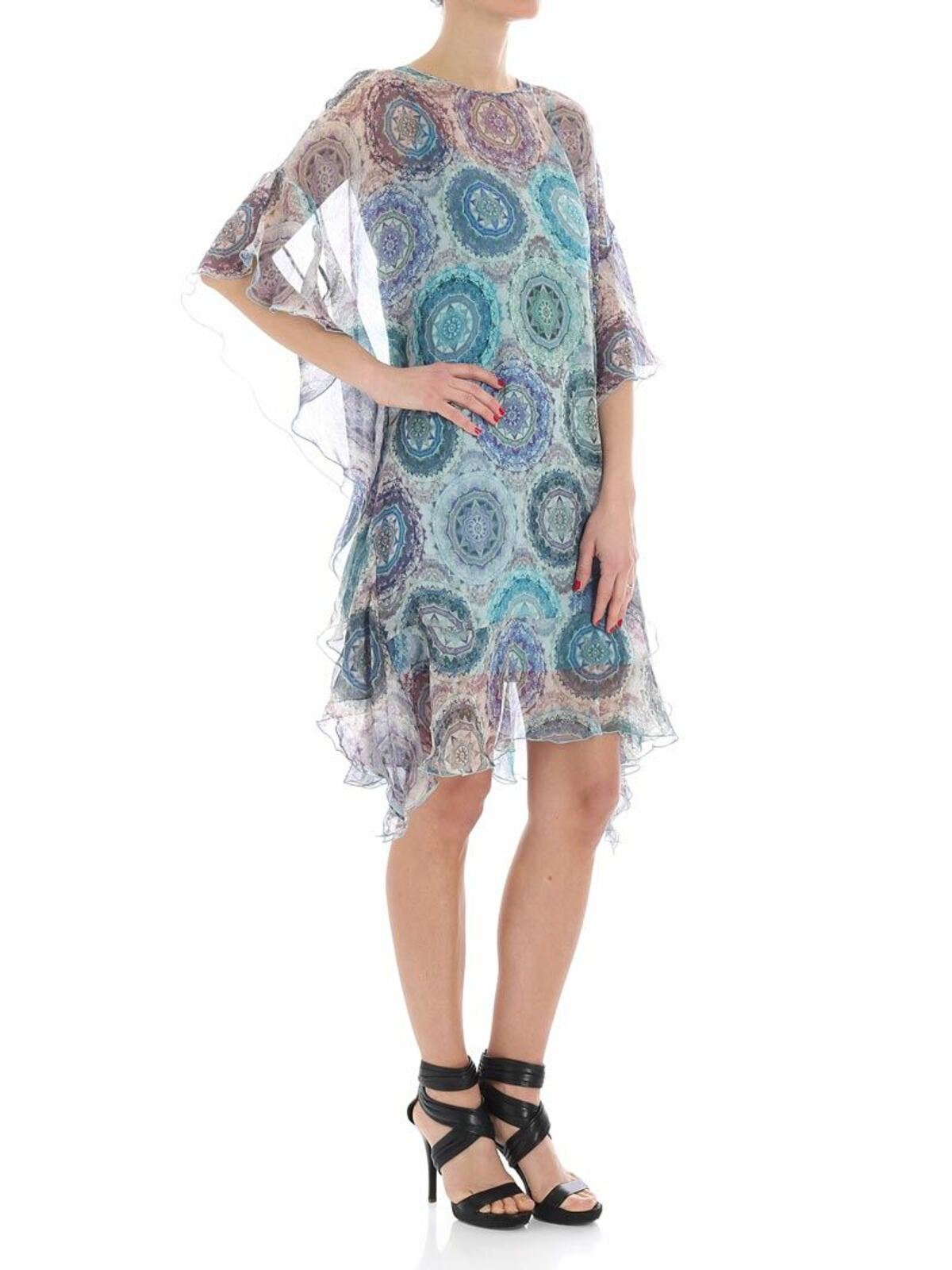 Shop Fuzzi Multicolor Geometric Dress