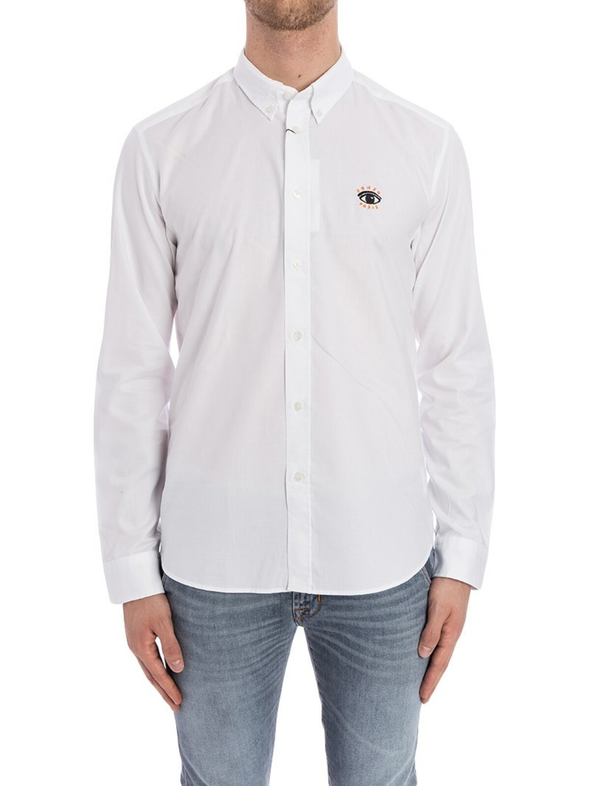 Kenzo Cotton Shirt In White