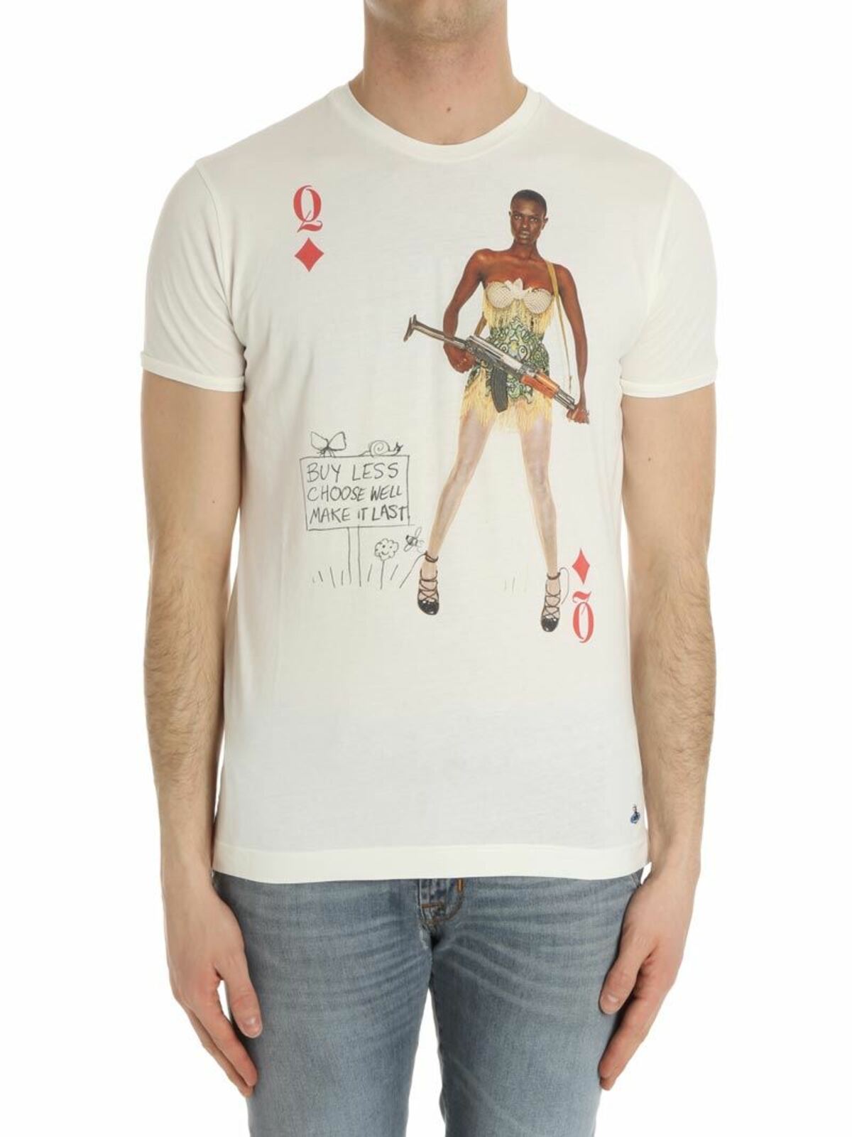 Vivienne Westwood White T-shirt With Woman Print
