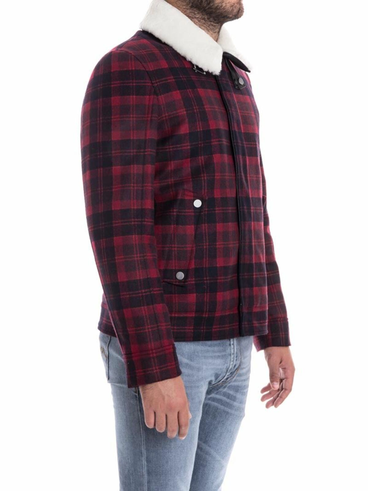 Shop Karl Lagerfeld Wool Jacket In Rojo