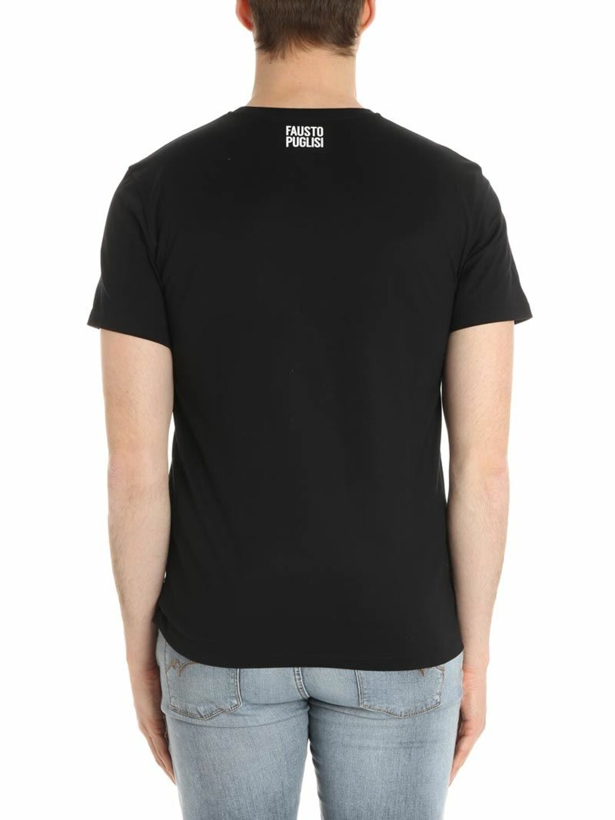 Shop Fausto Puglisi Black Statua T-shirt In Negro