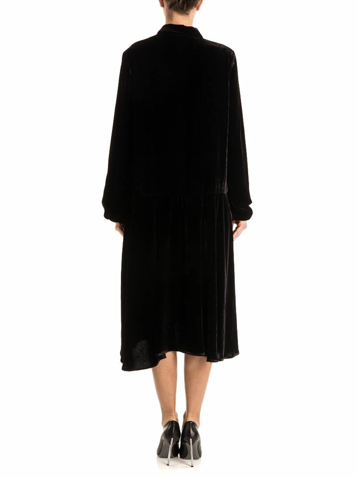 Shop Vivetta Velvet Dress In Black
