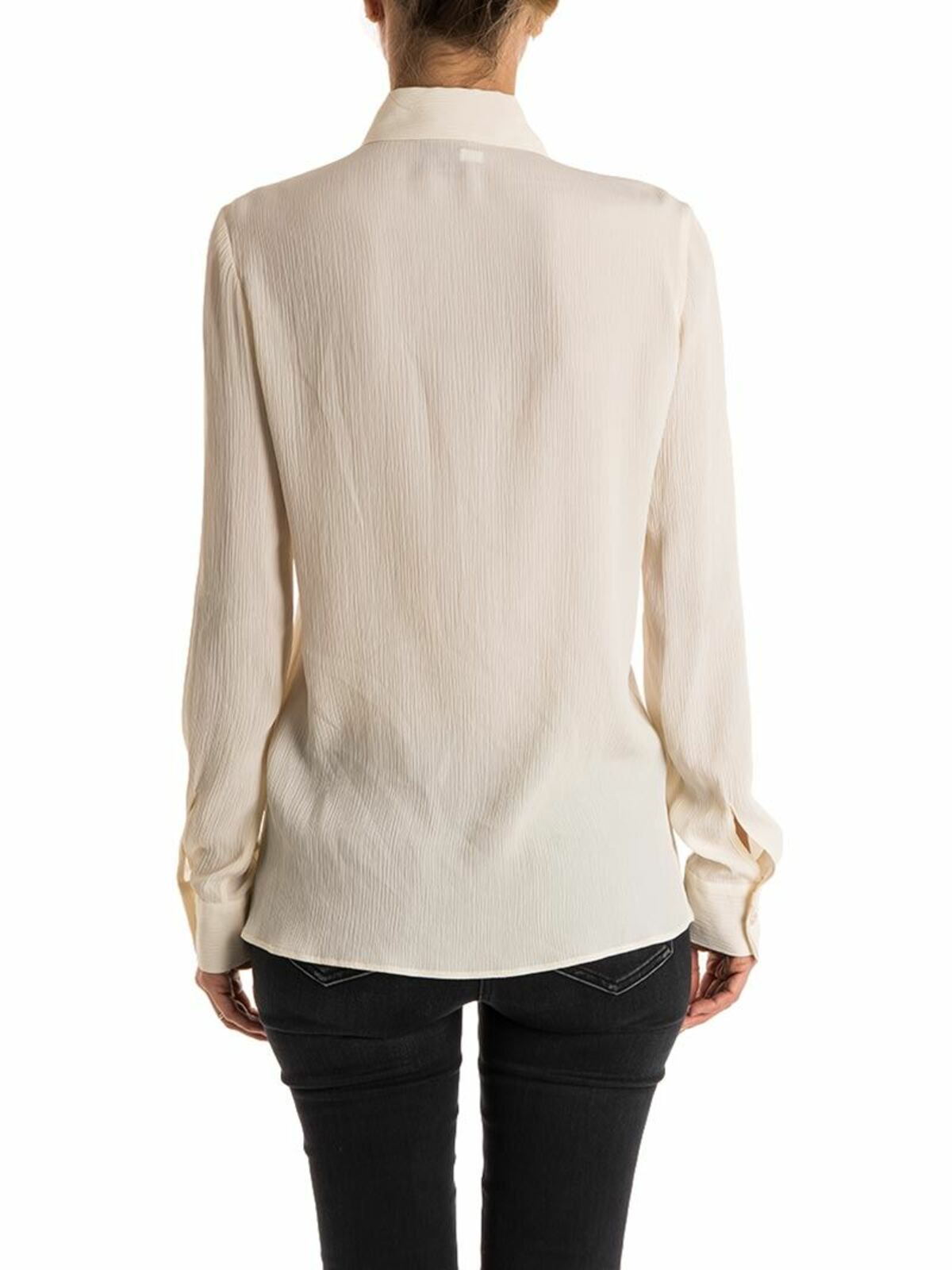 Shop Stella Jean Silk Blend Shirt In Blanco