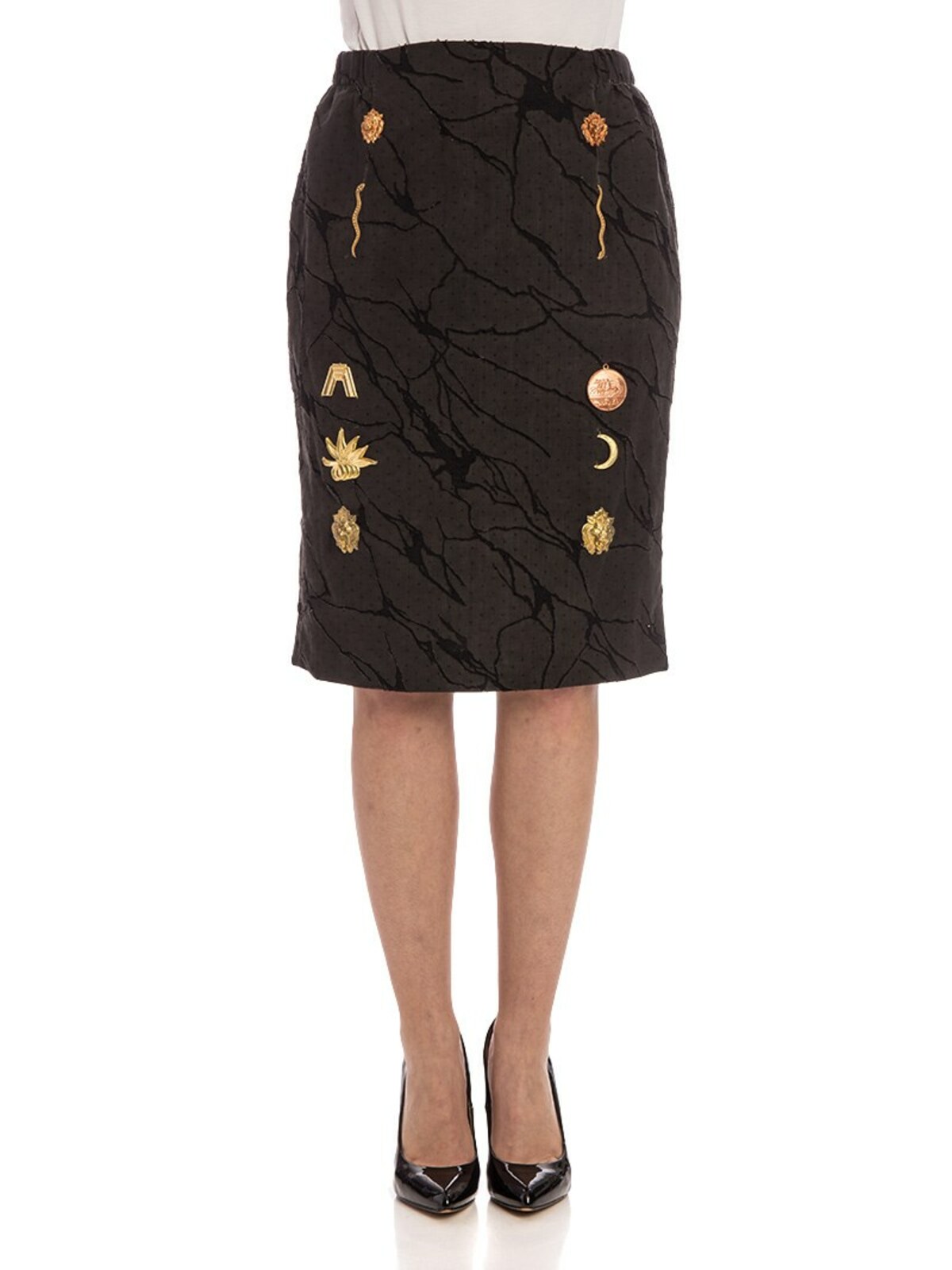 Shop Vivienne Westwood Classic Pencil Skirt (andreas Kronthaler For In Negro