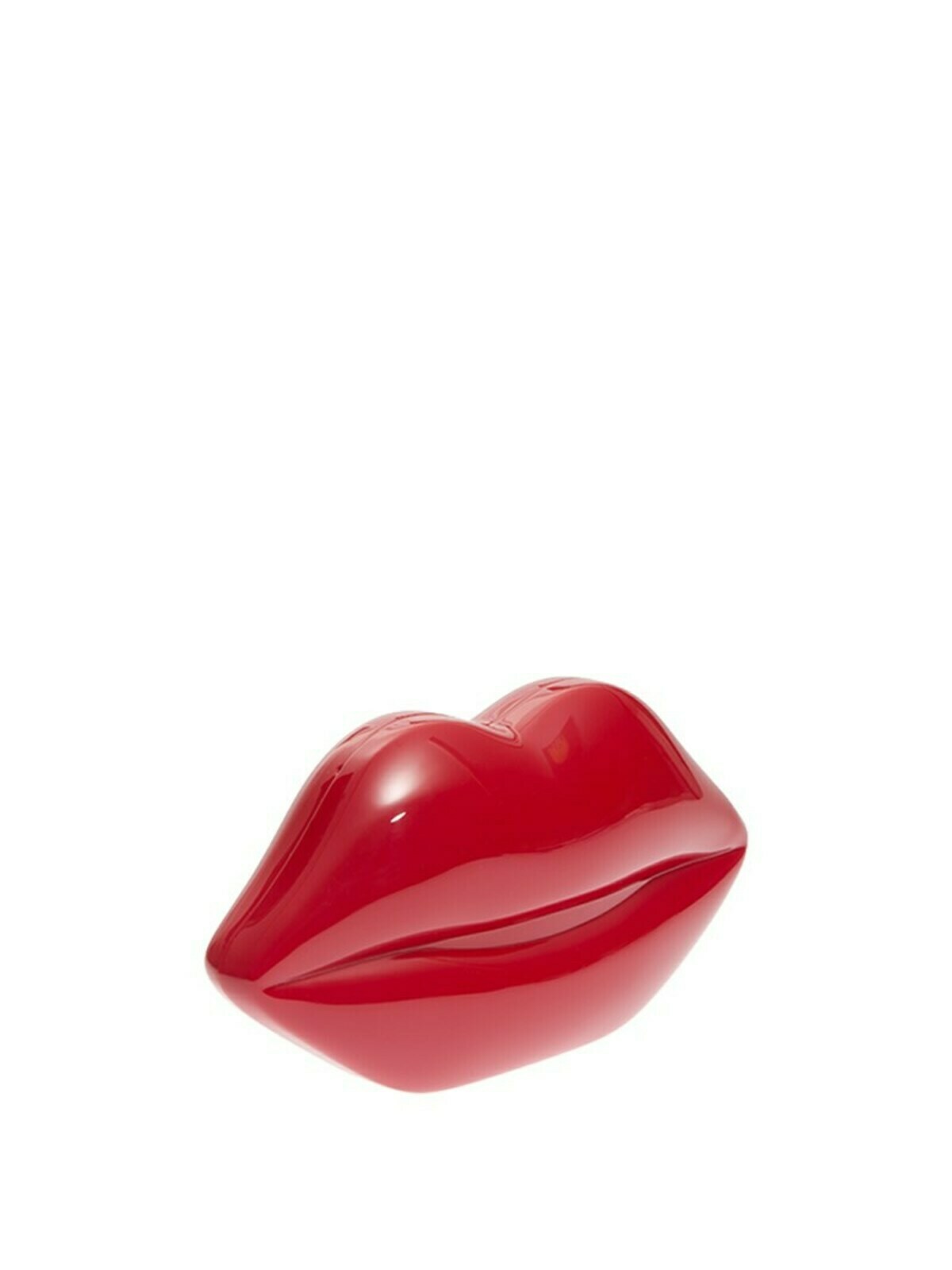 Shop Lulu Guinness Lips Clutch In Rojo
