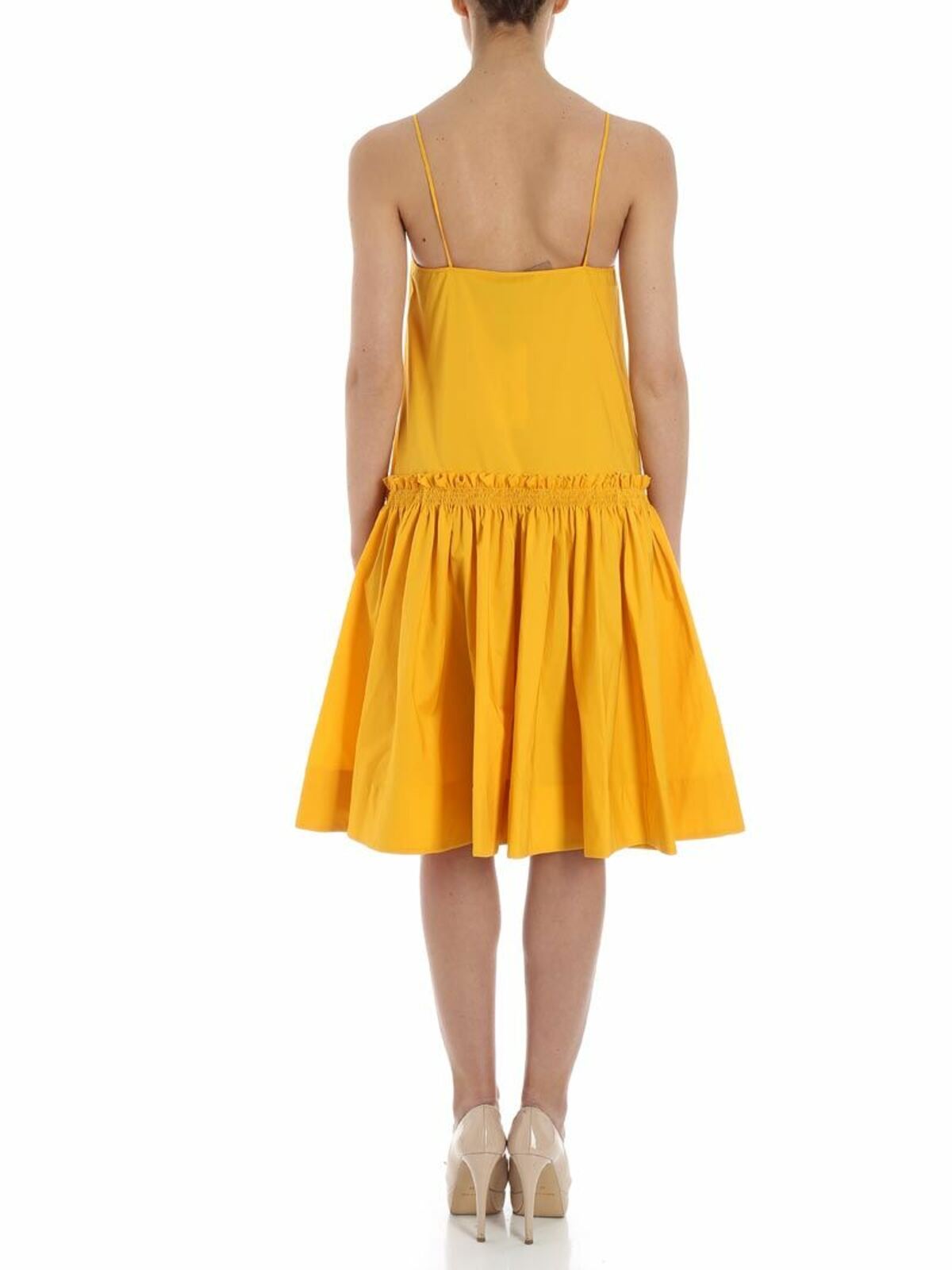 Shop Vivetta Yellow Greip Dress In Amarillo