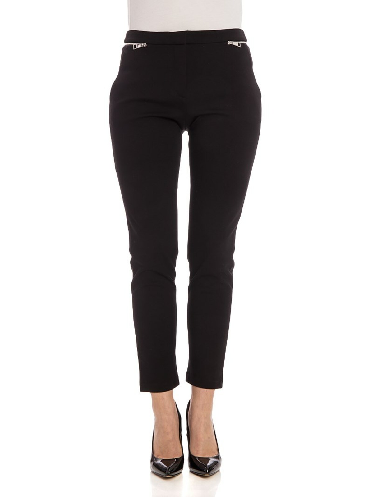 Karl Lagerfeld Cropped Trouser Point In Negro