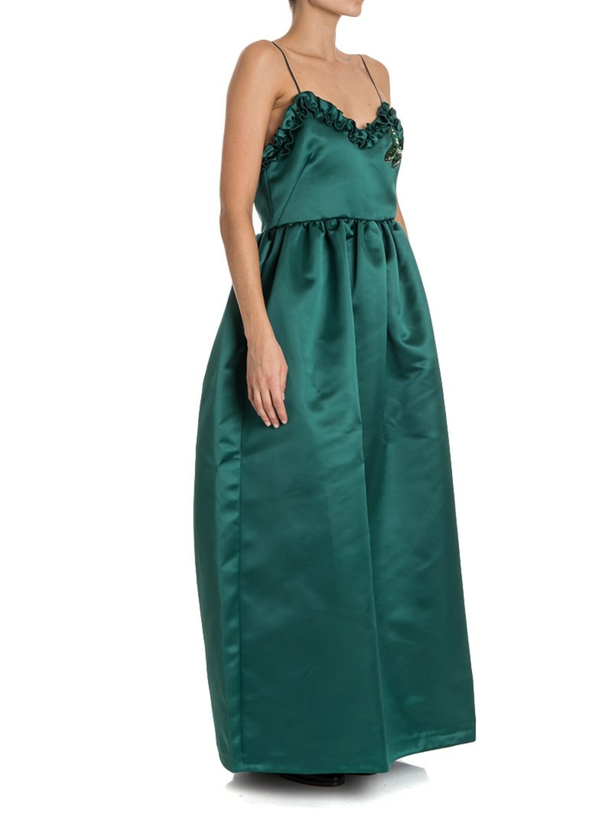 Shop Vivetta Ankara Dress In Verde