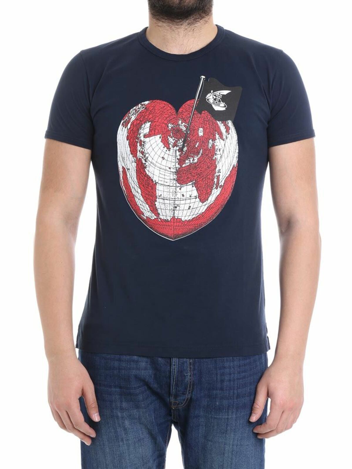 T-shirts Vivienne Westwood Anglomania - Blue Heart World Unisex T-shirt -  3701000120461K402
