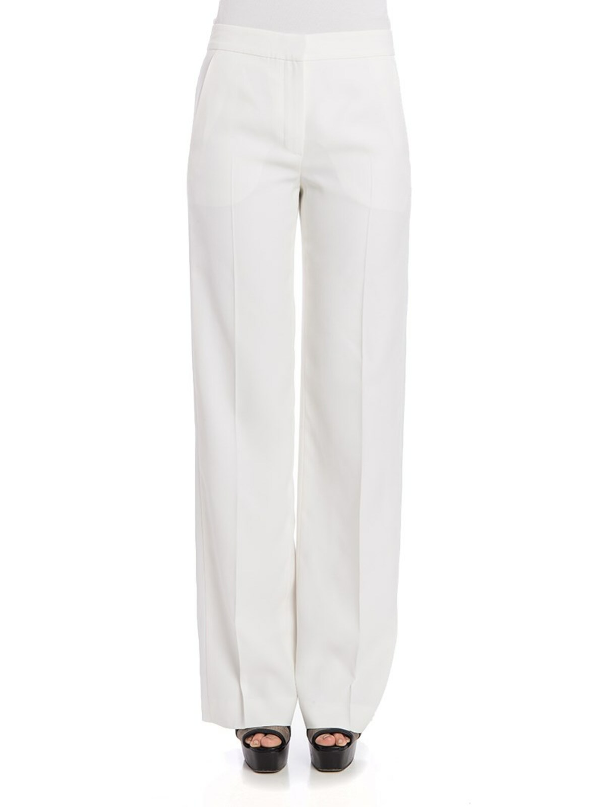 Karl Lagerfeld Unisex Trousers In White In Blanco