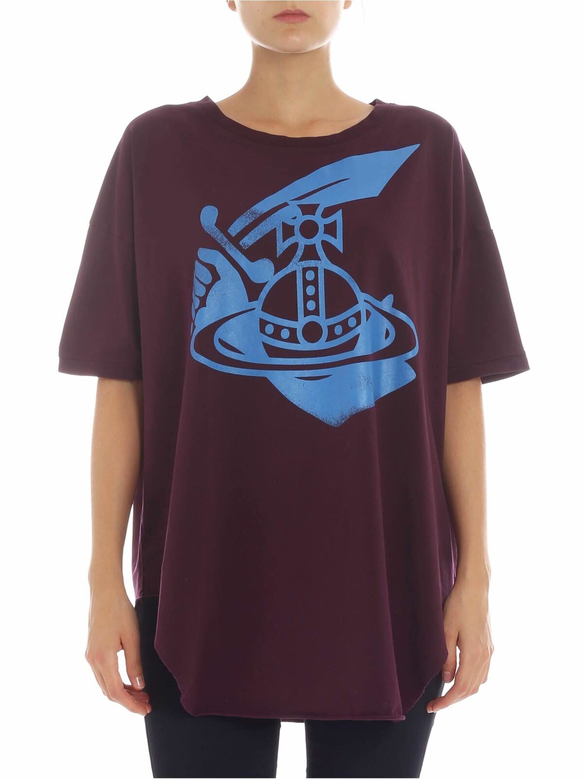 T-shirts Vivienne Westwood Anglomania - Burgundy printed T-shirt