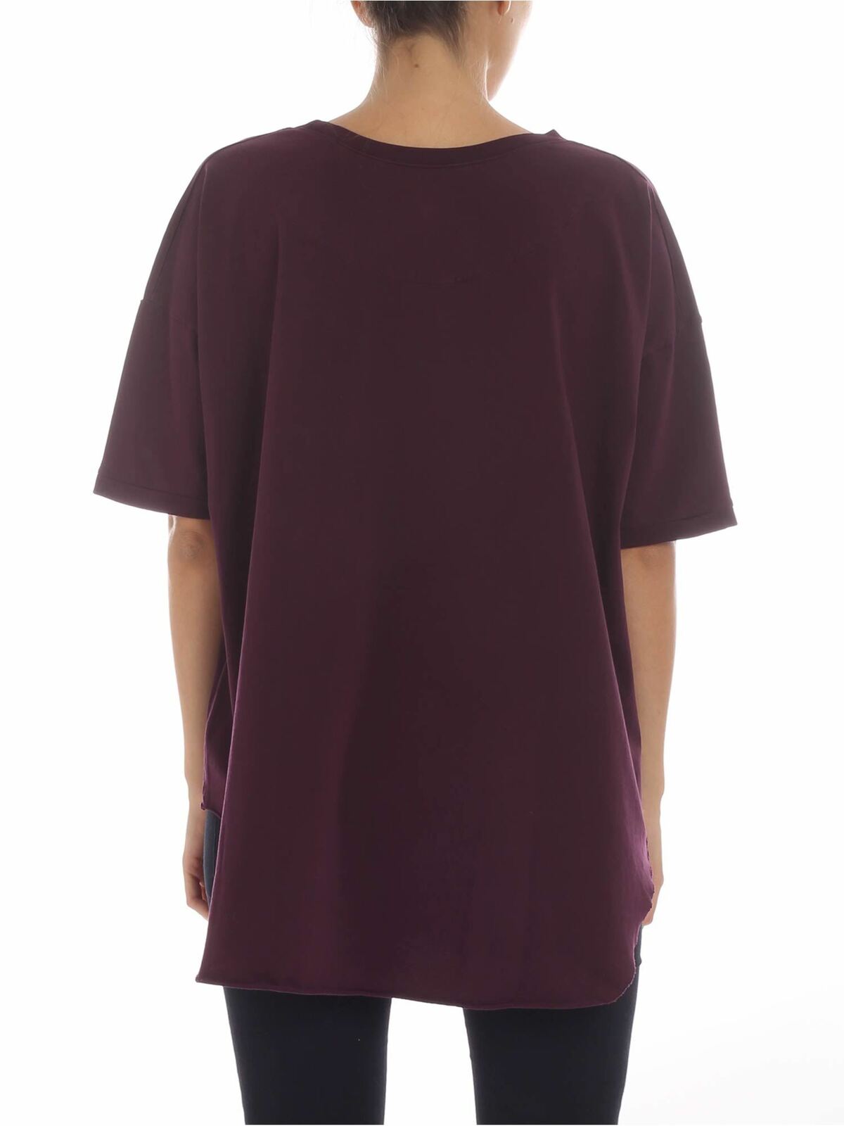 Shop Vivienne Westwood Anglomania Burgundy Printed T-shirt In Red