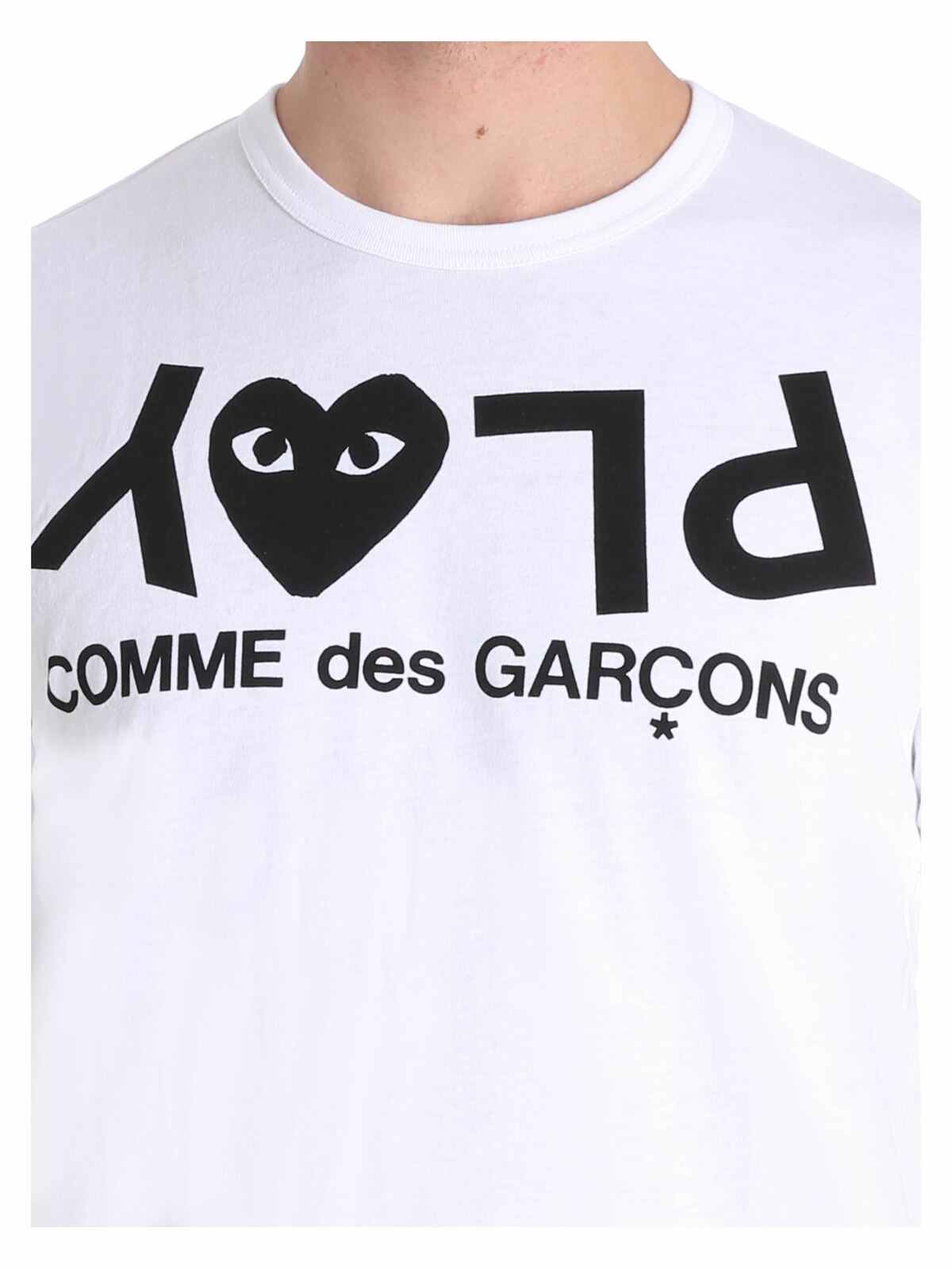Shop Comme Des Garçons Play Camiseta - Blanco In White