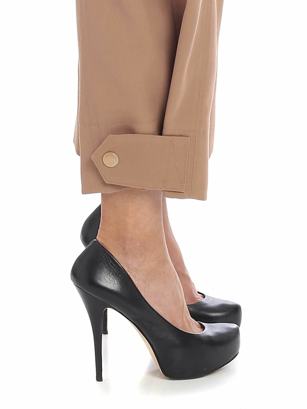 Shop See By Chloé Cropped Trousers In Camel