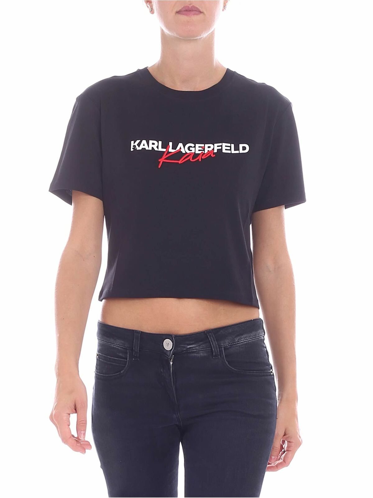 Karl Lagerfeld Camiseta - Negro In Black