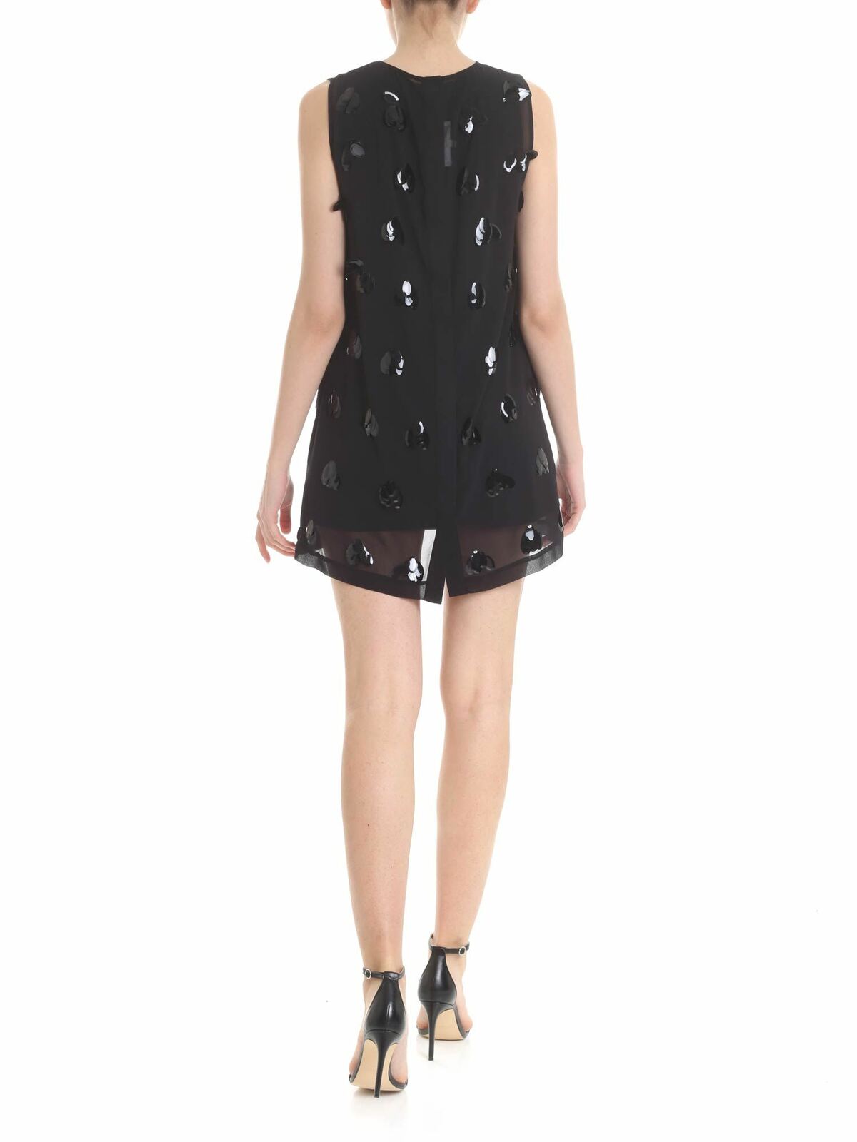 Shop Mcq By Alexander Mcqueen Decorated Minidress In Black