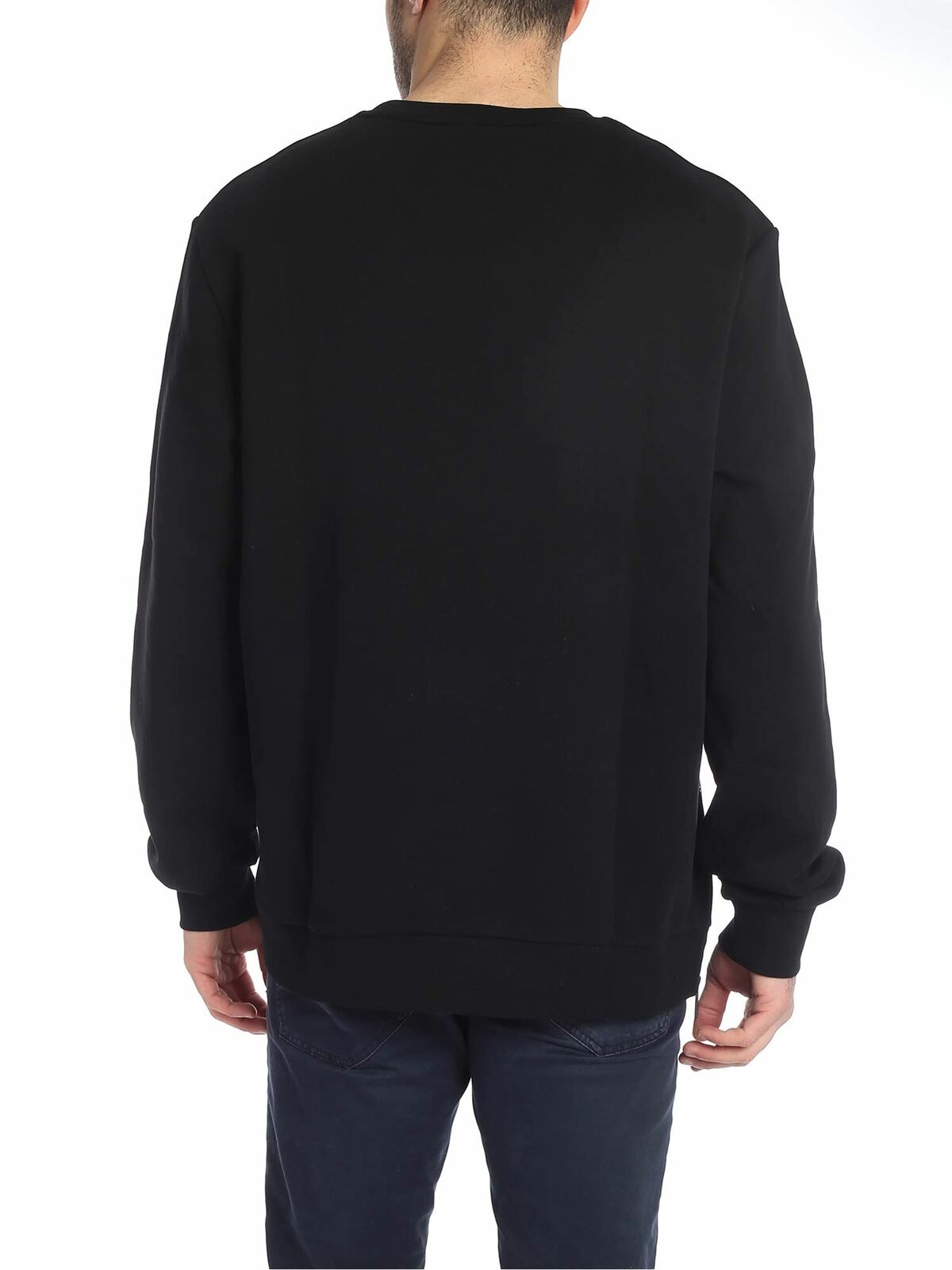 Shop Karl Lagerfeld Rue Lagerfeld Sweatshirt In Black