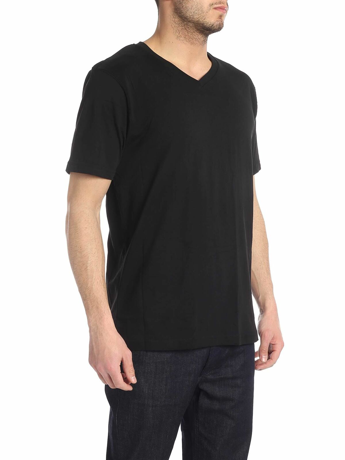Shop Karl Lagerfeld Set Of 2 Black T-shirts