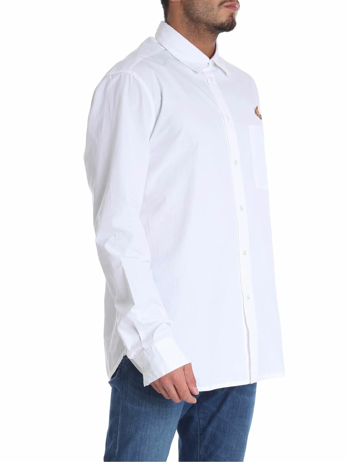 Shop Vivienne Westwood Anglomania White Shirt With Patch Pocket