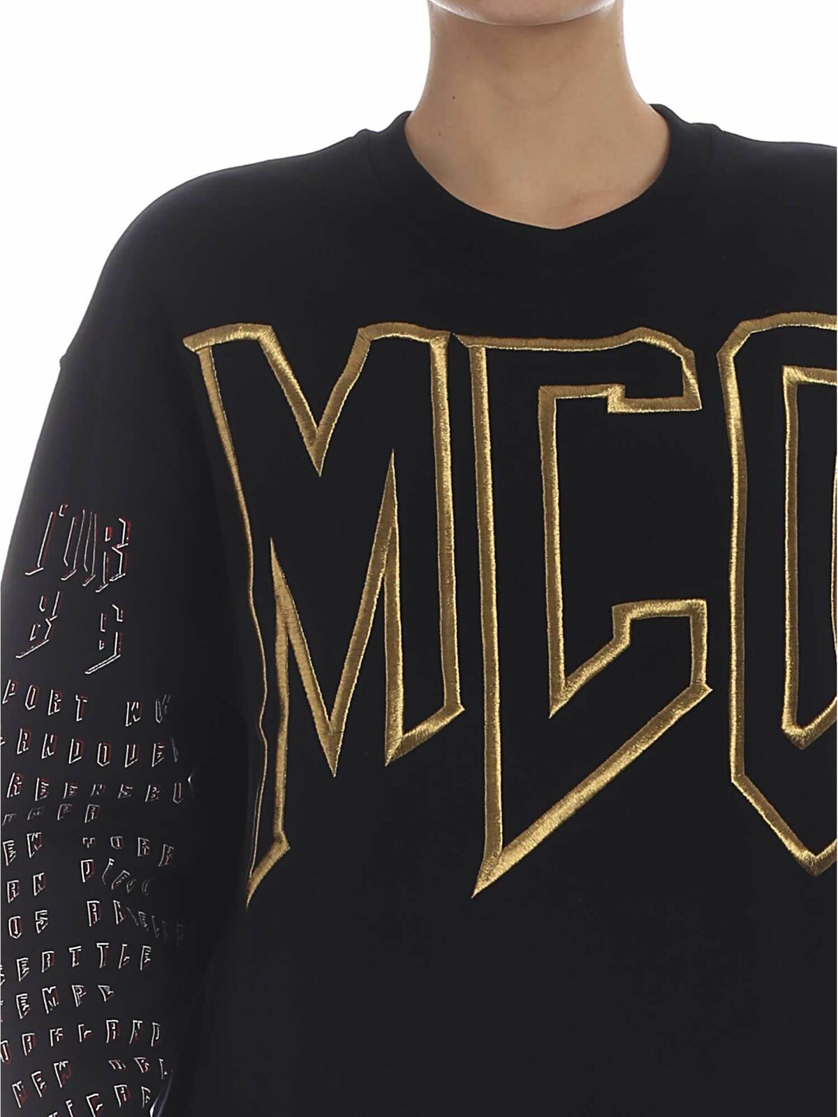 Shop Mcq By Alexander Mcqueen Black Sweatshirt With Mcq Logo In Negro
