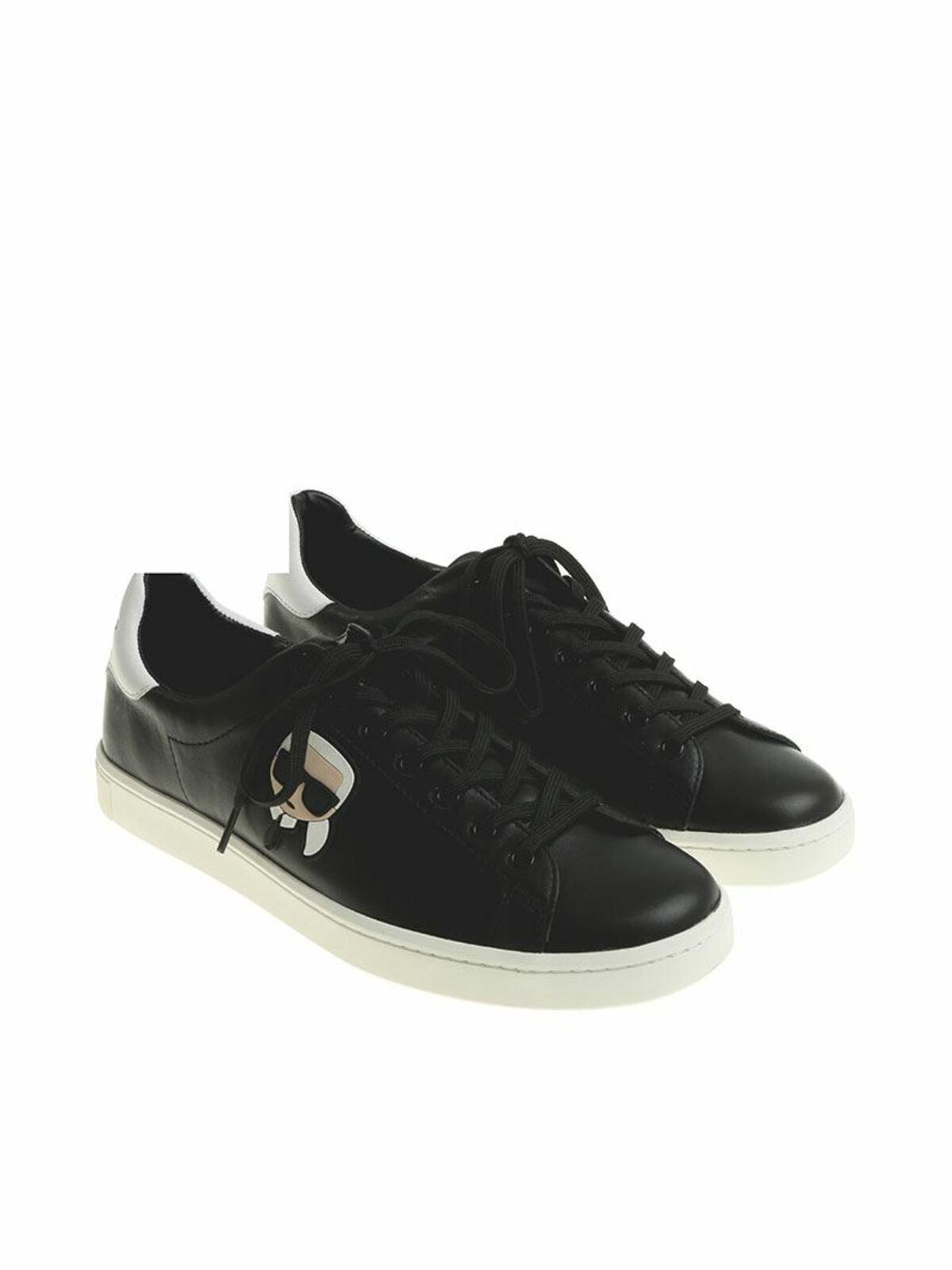 Shop Karl Lagerfeld Black Karl Ikonik Sneakers In Negro