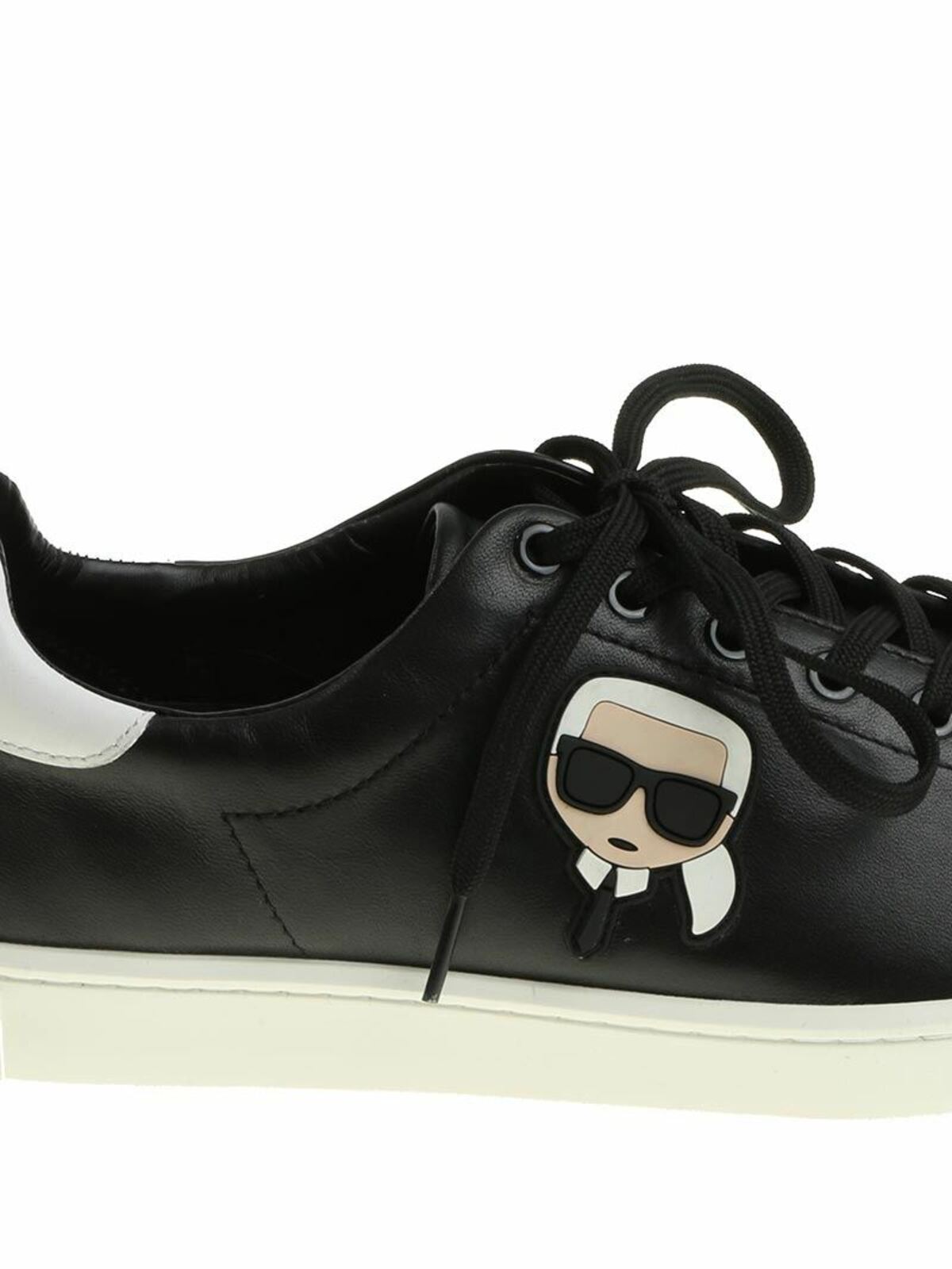 Shop Karl Lagerfeld Black Karl Ikonik Sneakers In Negro
