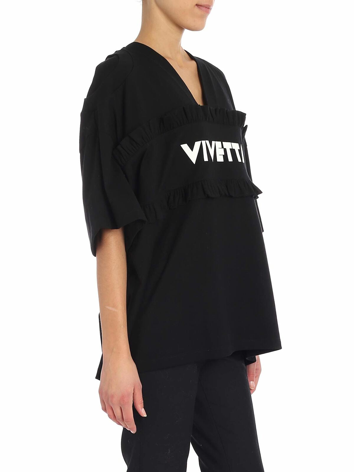 Shop Vivetta Camiseta - Oudry In Black