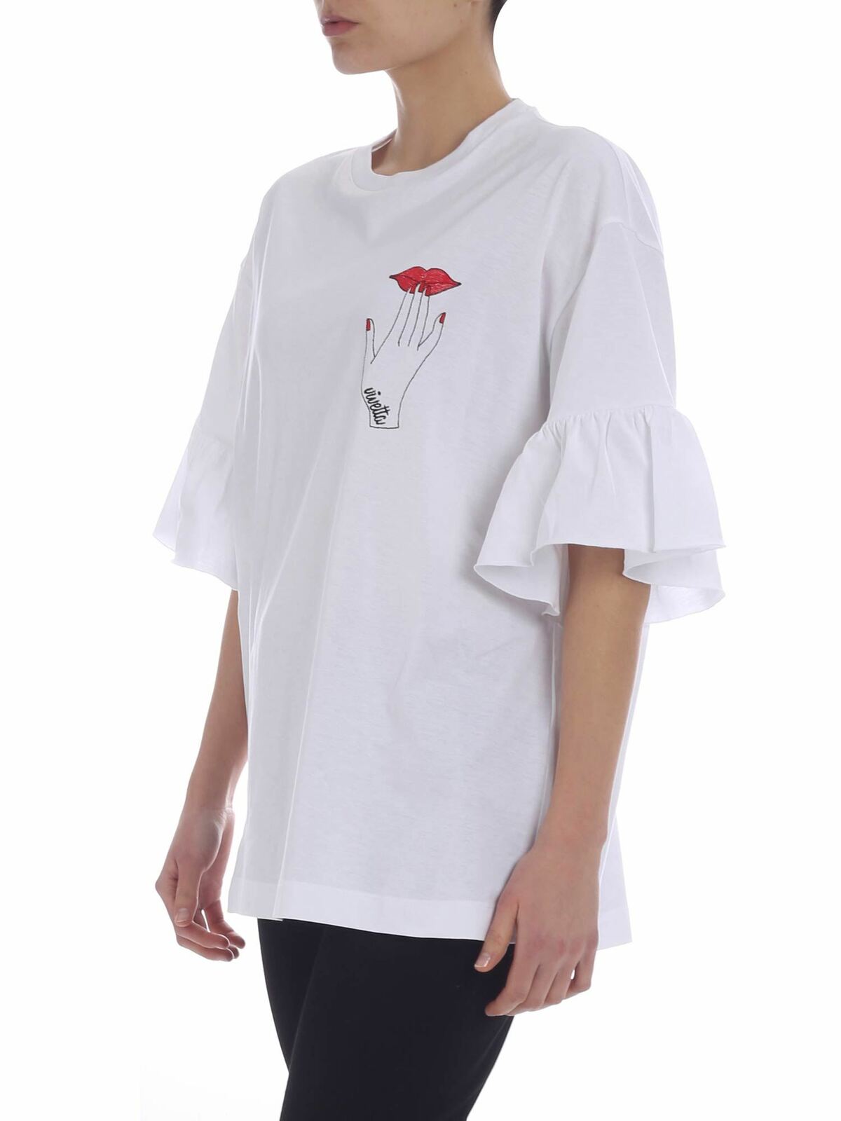 Shop Vivetta Camiseta - Ivrea In White